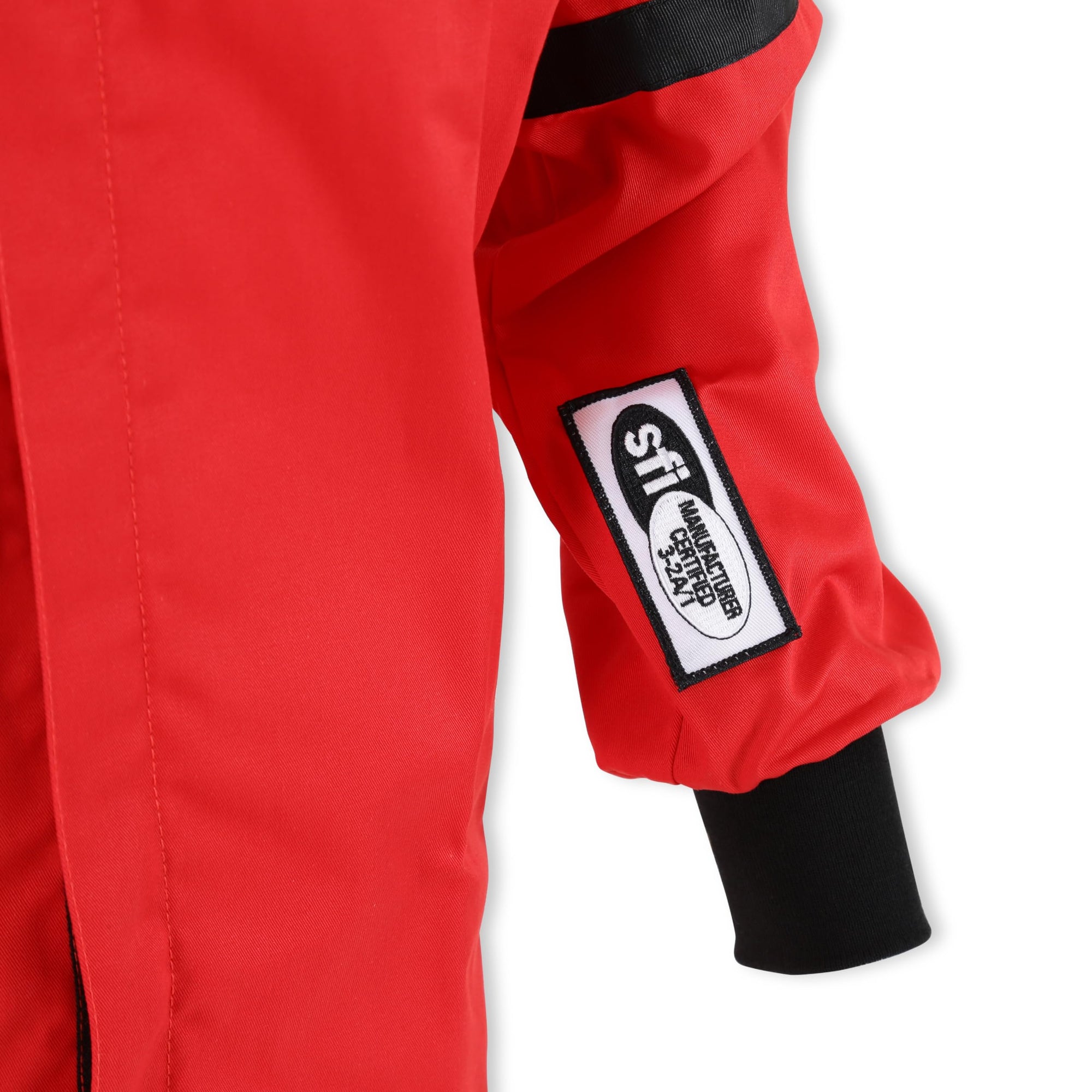 RaceQuip 110 Series Driving Jacket 111013RQP SFI 3.2A/1 Red/Black Stripe Medium