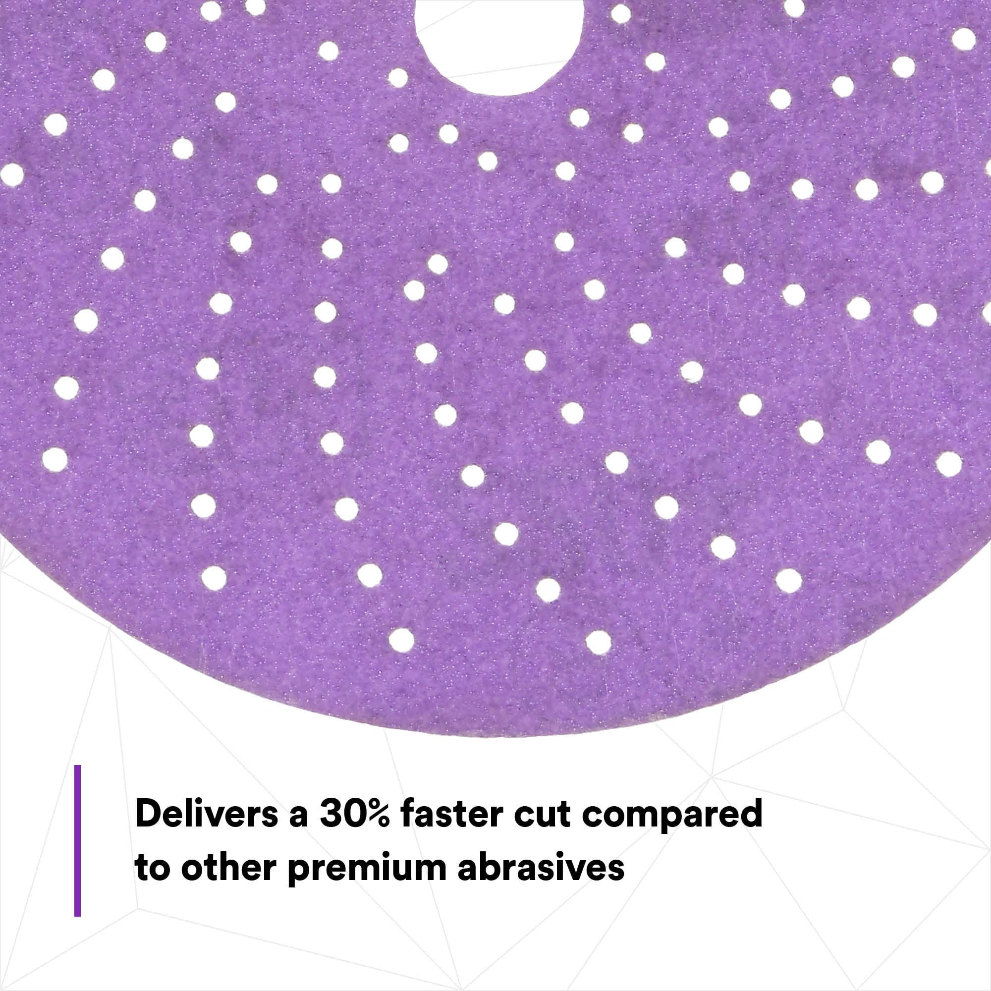 3M Cubitron II Clean Sanding Hookit Abrasive Disc 31481, 6 in, 220+ Grade, Pack of 50 Discs, Virtually Dust-Free, High Performance, Long Lasting, Multi-Hole Pattern, Feather Edging, Stock Removal