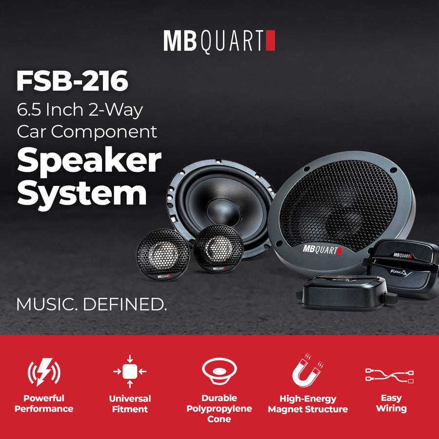 Formula Series MB Quart 6.5" Component Speaker System