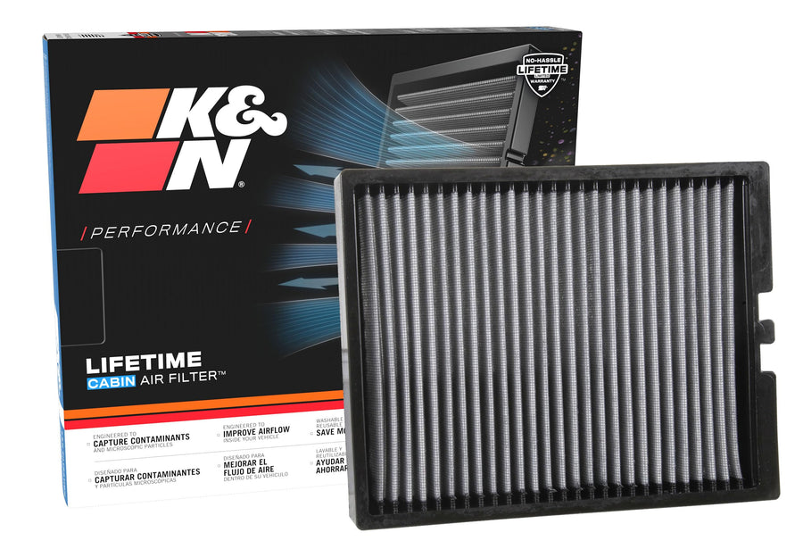 Cabin Air Filter K&N LIFETIME: Premium, Washable, Clean Air for your Cabin: Compatible with 2014-2109 KIA: Soul, VF1017