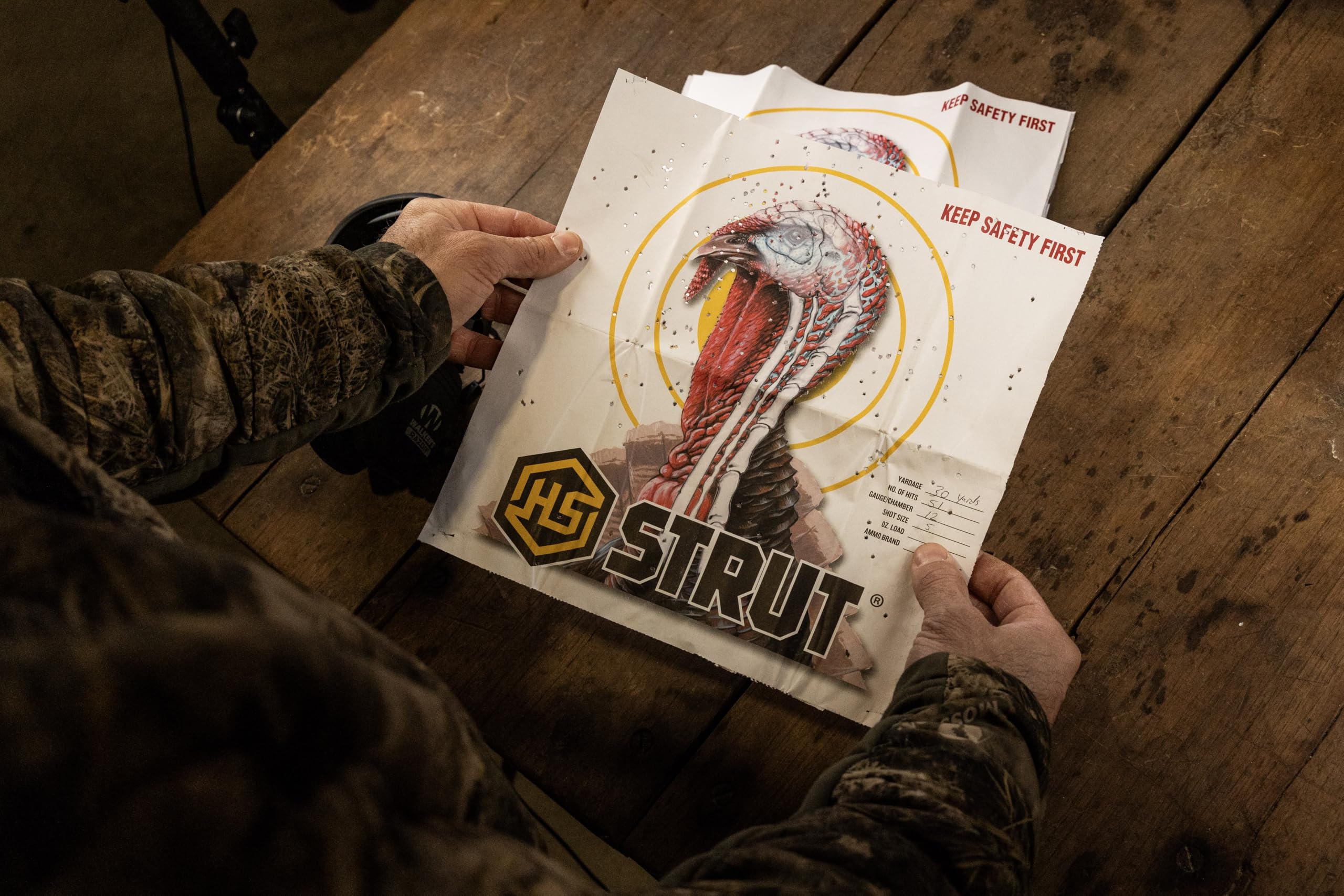 Hunters Specialties Turkey Targets Full Size Paper Shooting Practice - 11 inch x11 inch - 12 Pack