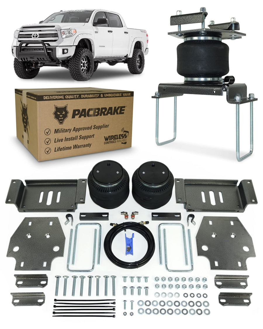 Pacbrake ALPHA HD HP10128 Rear Air Suspension Kit Compatible with Toyota Tundra 2007-2021