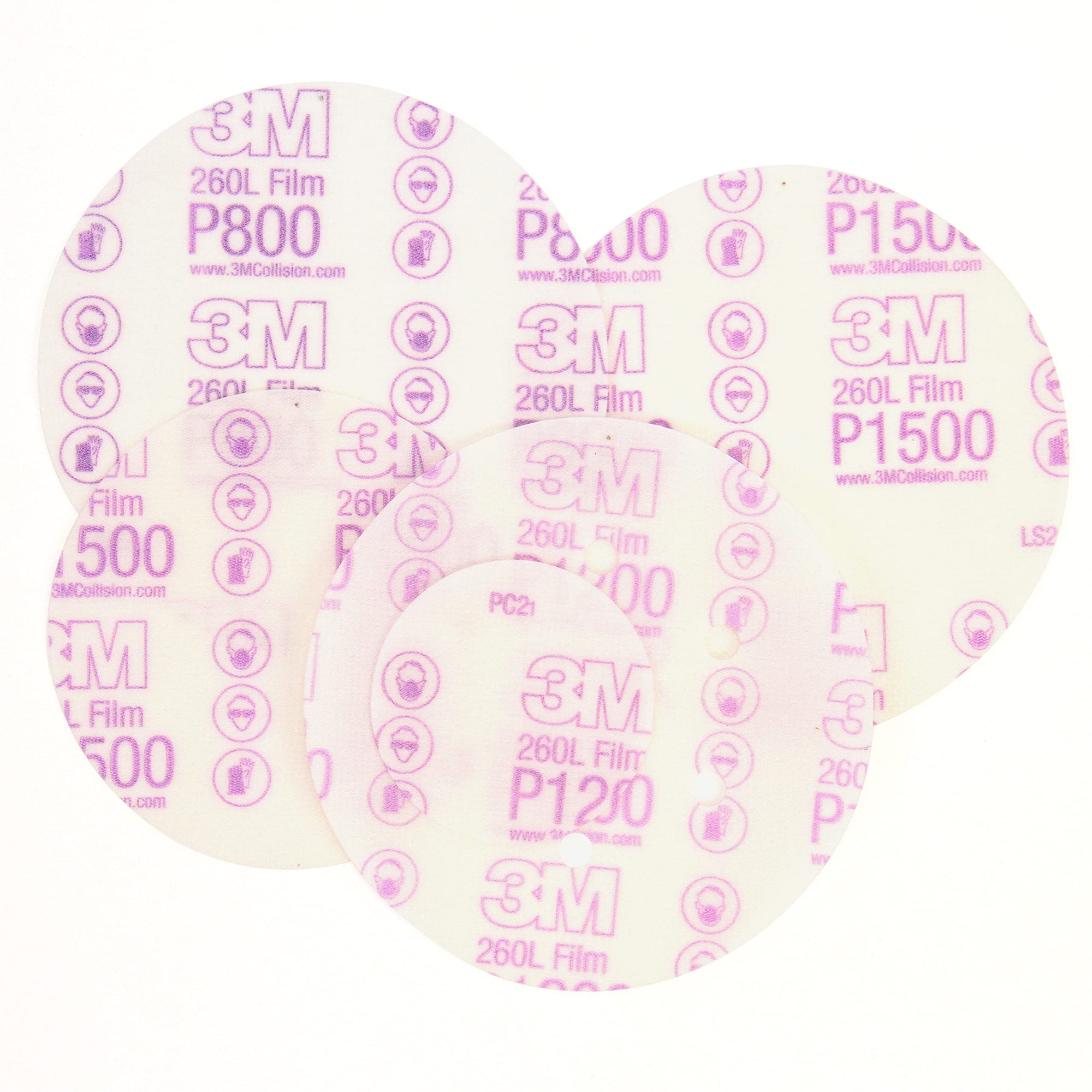3M Finishing Film Hookit Abrasive Disc 00950, 6 in, 1500+ Grade, 100 Pack, Clear Coat Sanding, Paint Finishing, Defect Removal, Tear Resistant