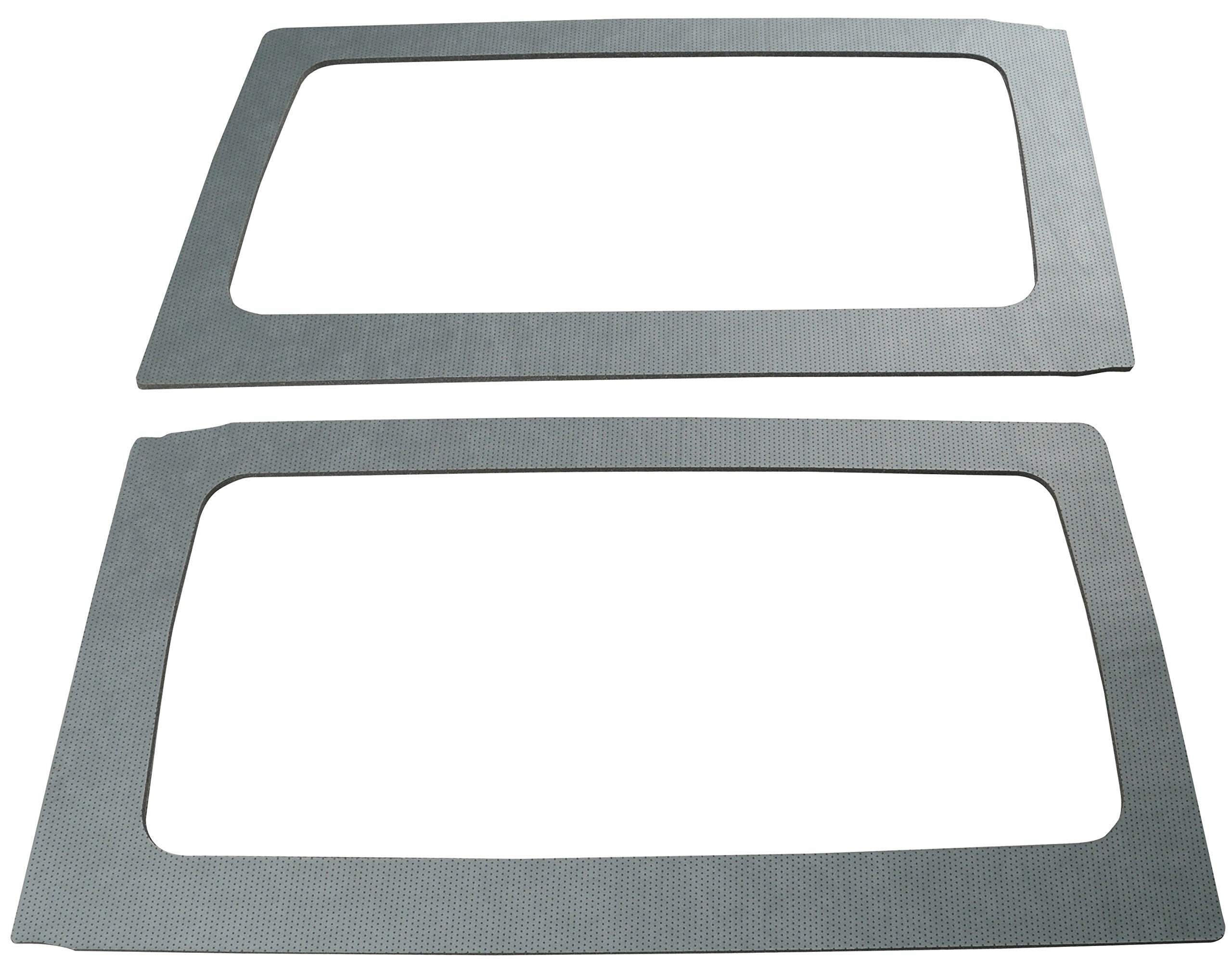 Design Engineering 050166 Boom Mat Grey Leather Look Sound Deadening Side Window Trim Kit Compatible with 2-Door Jeep Wrangler (2011-2016)