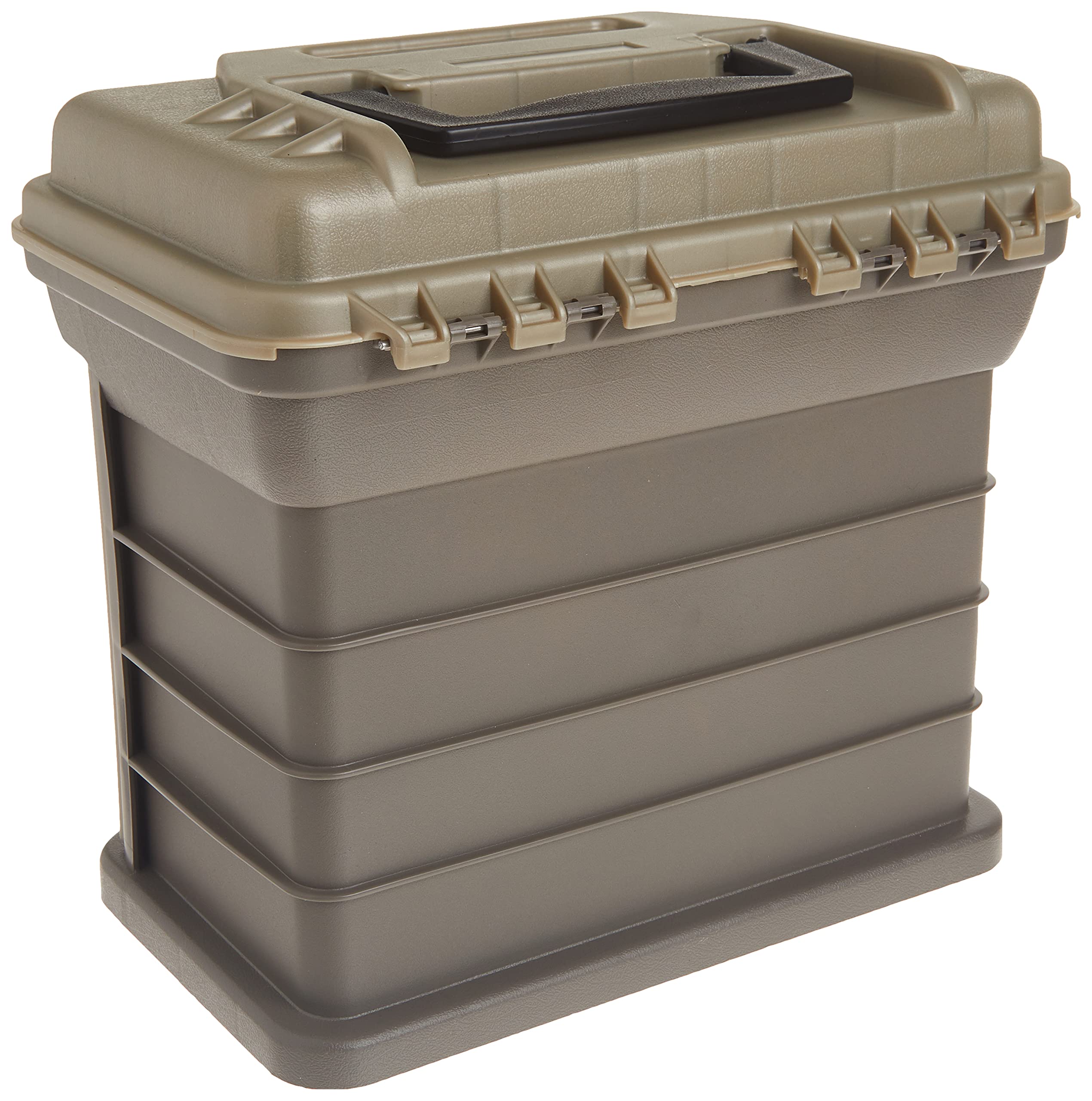 Plano Molding Stow N' Go Pro Rack with 4 #23500s Prolatch Organizers, Graphite Gray, Sandstone