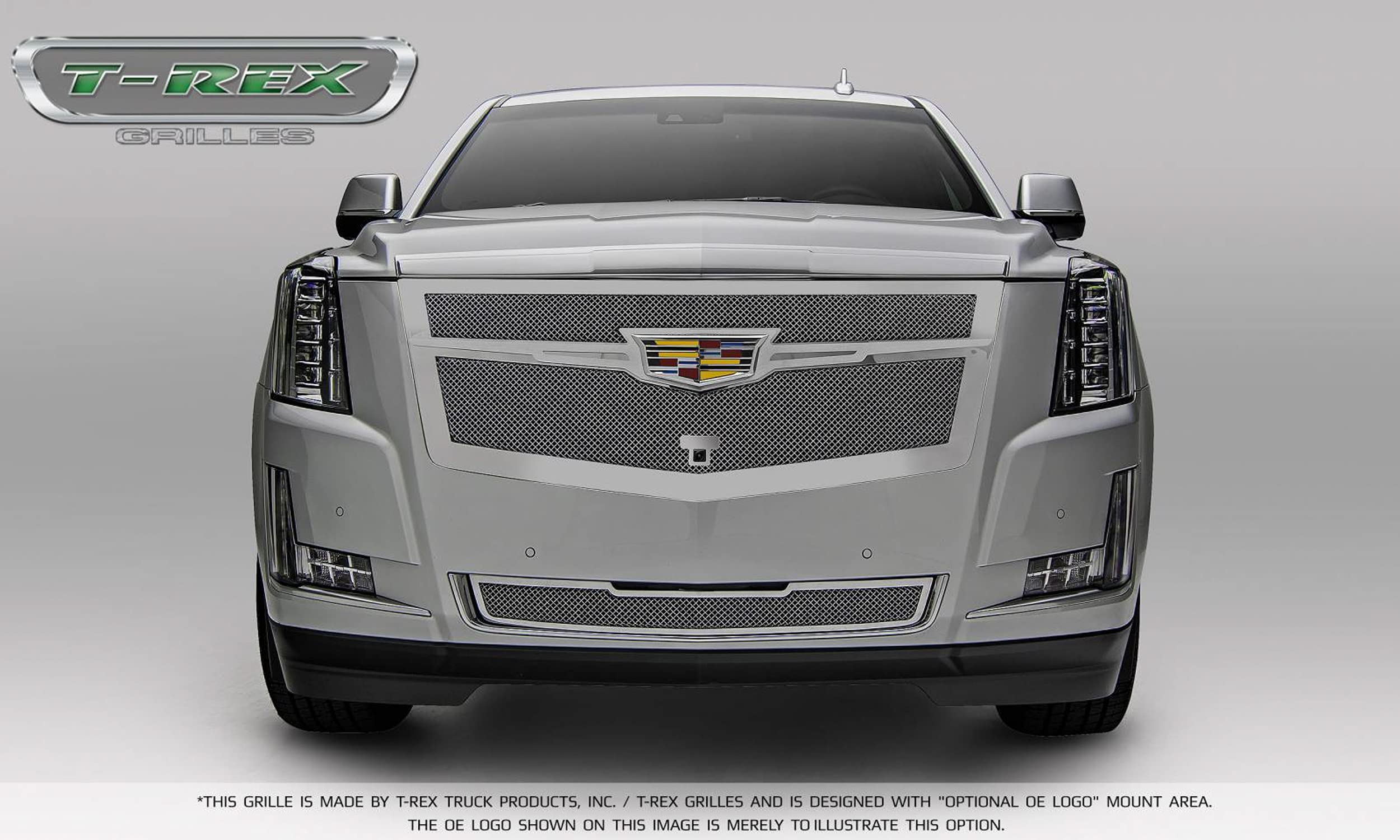 Upper Class Series T-Rex Grilles 2015i-2020 Escalade Bumper Grille, Chrome, 1 Pc, Replacement - PN #57181, Polished