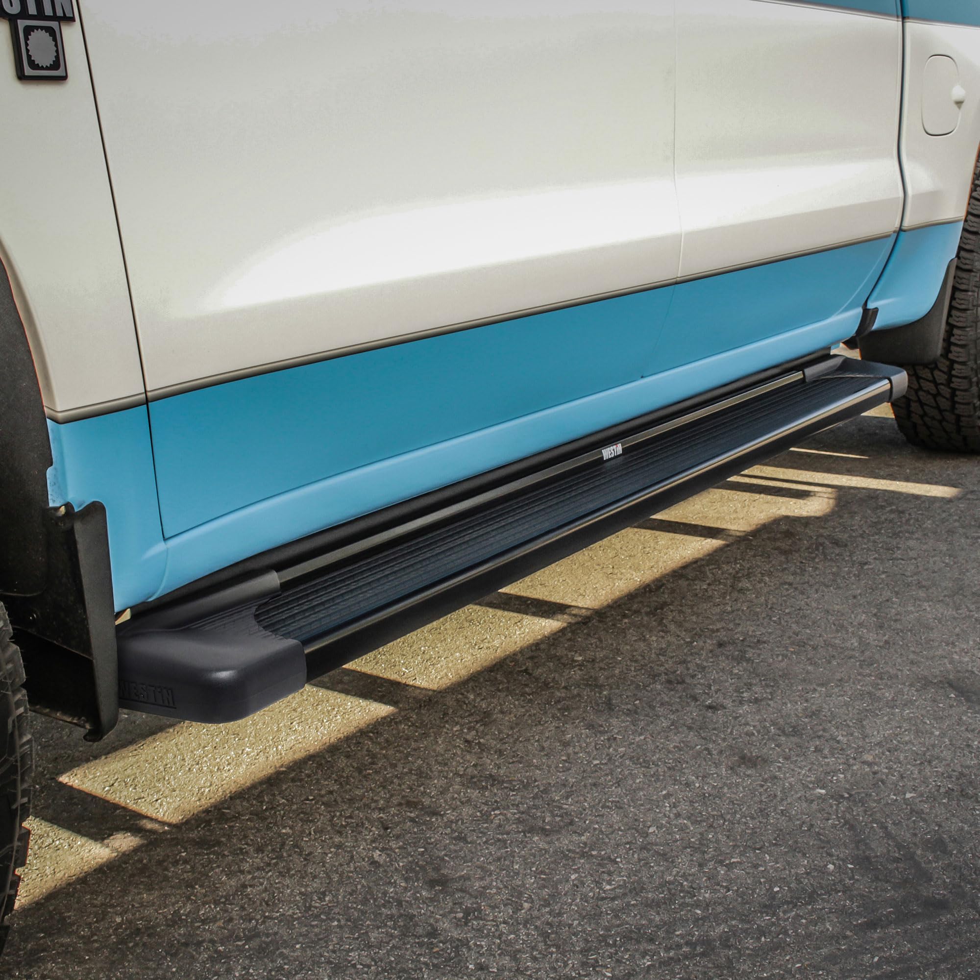 27-64755 Westin SG6 Running Boards Aluminum Black Pair 85.5 in (Required Mounting Kit Sold Separately)