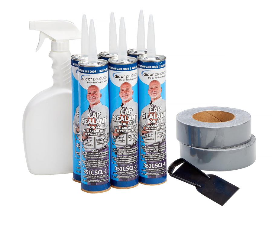 Dicor Seal-Tite CS112KIT Corner Seal Kit - Flexible RV Weatherproofing - 1.5" x 50'