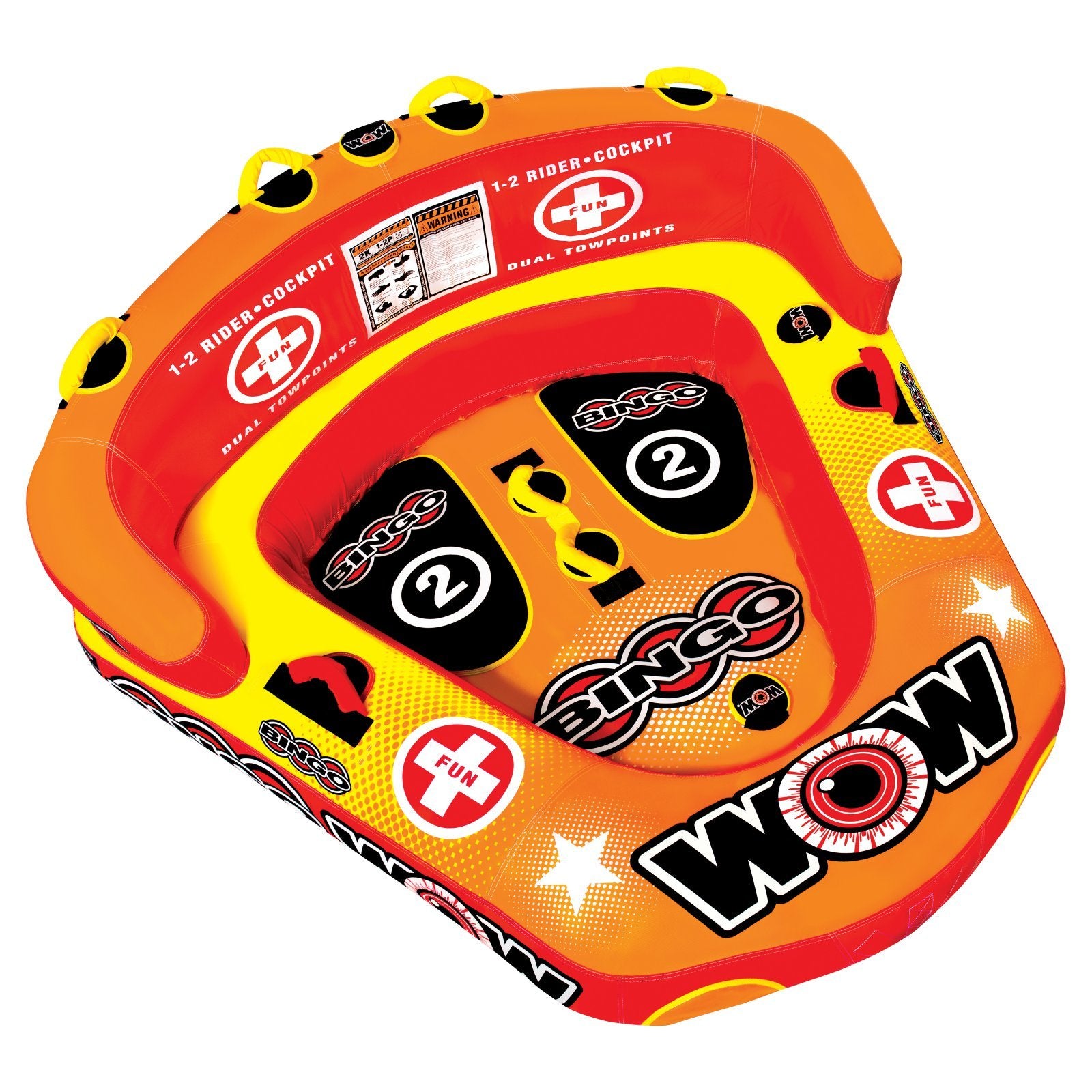 World of Watersports Bingo Wow 1-2 Person Cockpit Ski Tube