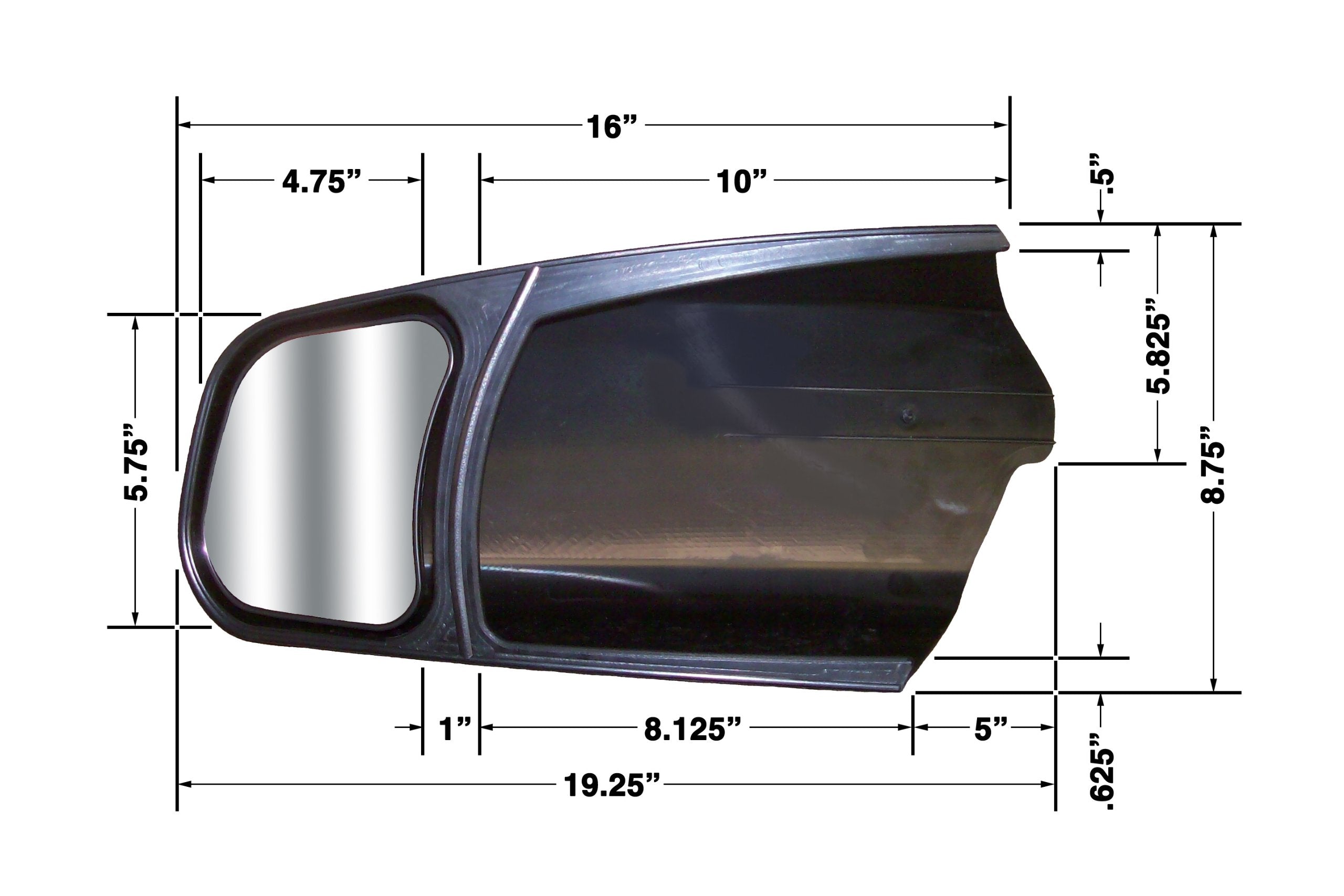 Passenger Side CIPA 11302 Custom Towing Mirror - Toyota