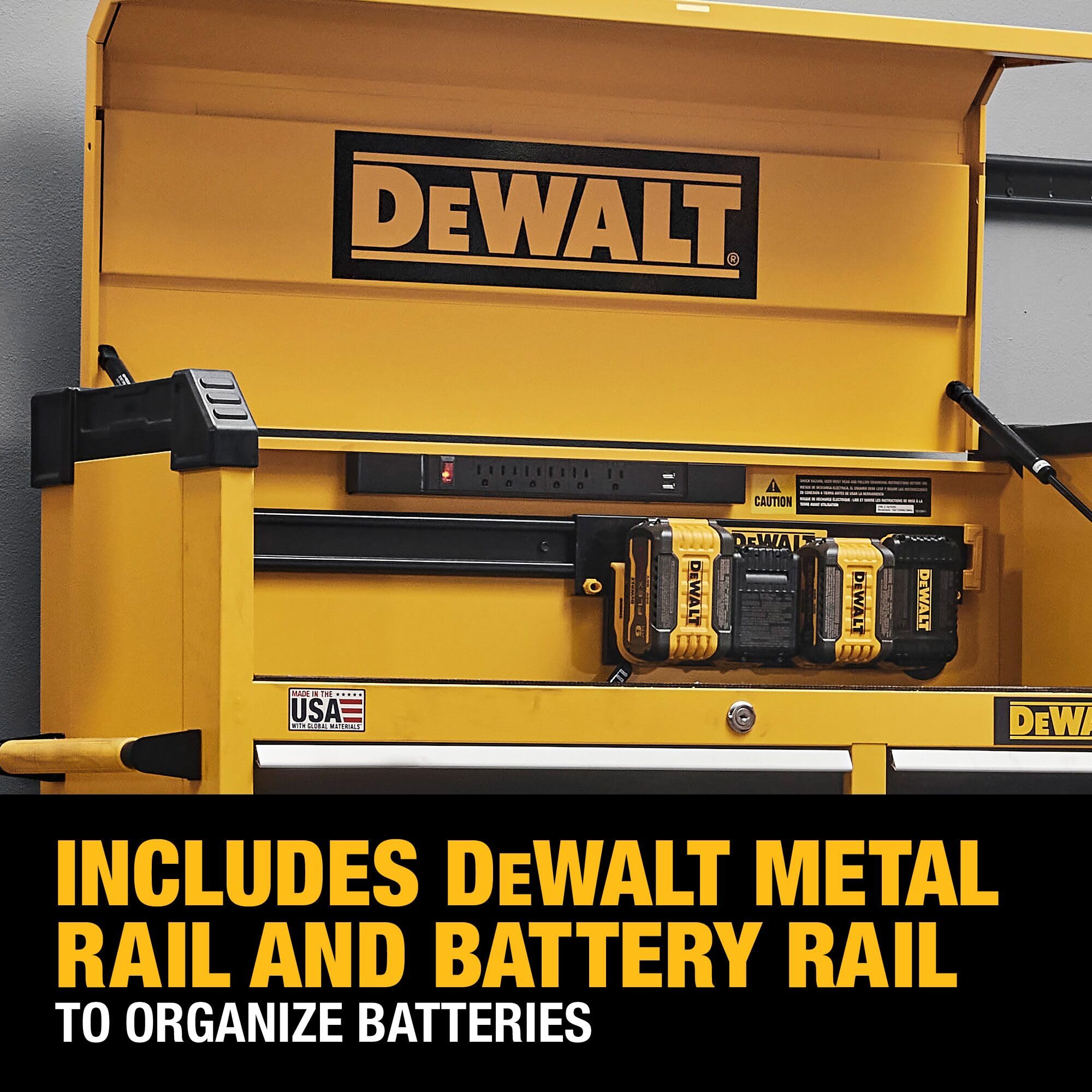 DEWALT 41 Inch Tool Chest with 6 Drawers, 100lb Drawer Capacity, DEWALT Workshop Storage System Compatible (DWST41061)