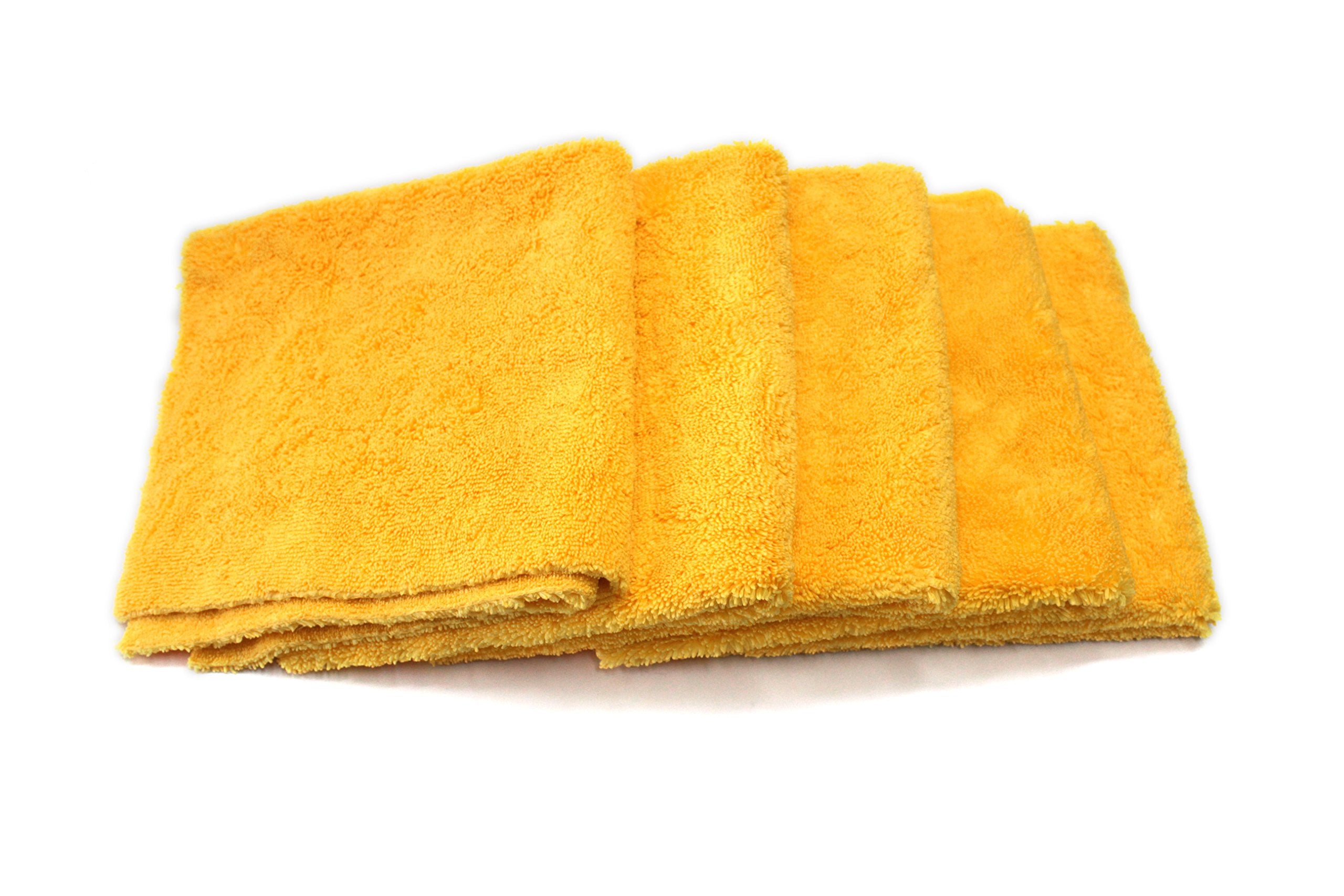 16" x 24" Maxshine Universal 5-Piece Professional Edgeless Microfiber Towel Set – 380GSM Extra Absorbent & Ultra Plush – Premium Towels for Car Wash, Home Cleaning & Pet Drying