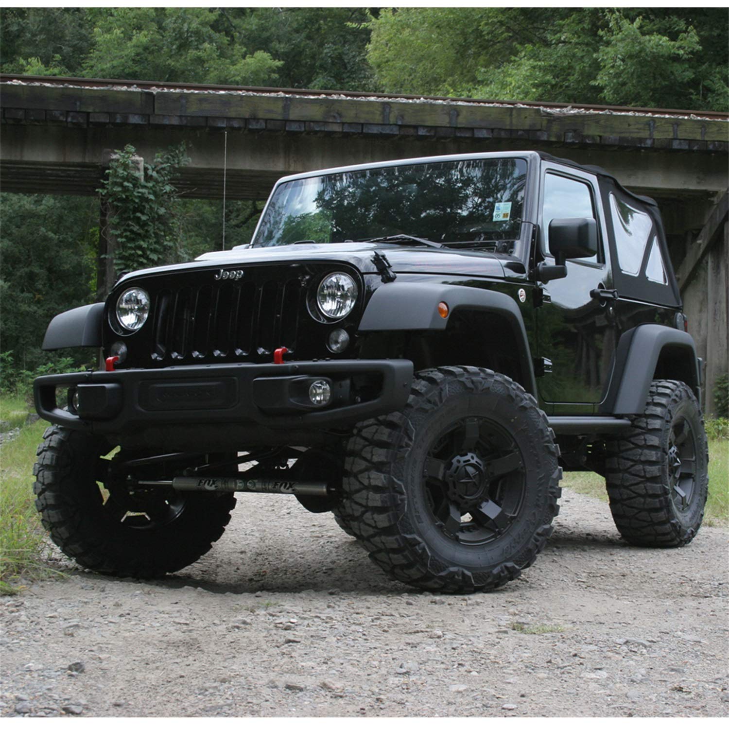 SUPERLIFT SUSPENSION RealTruck 4" Lift Kit for Jeep Wrangler JK | Complete Lift Kit with Front & Rear Shadow Series Shocks | K905 | Fits 2007-2018 Jeep Wrangler JK 2-Door