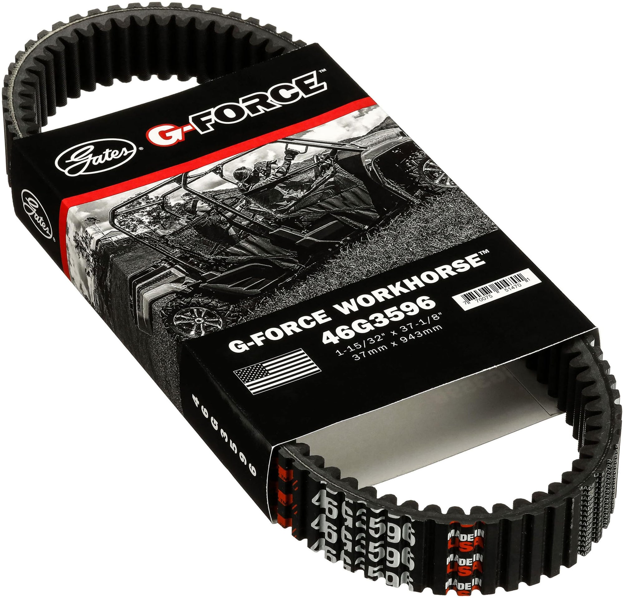 G-Force Gates 46G3596 Continuously Variable Transmission (CVT) WorkHorse Belt
