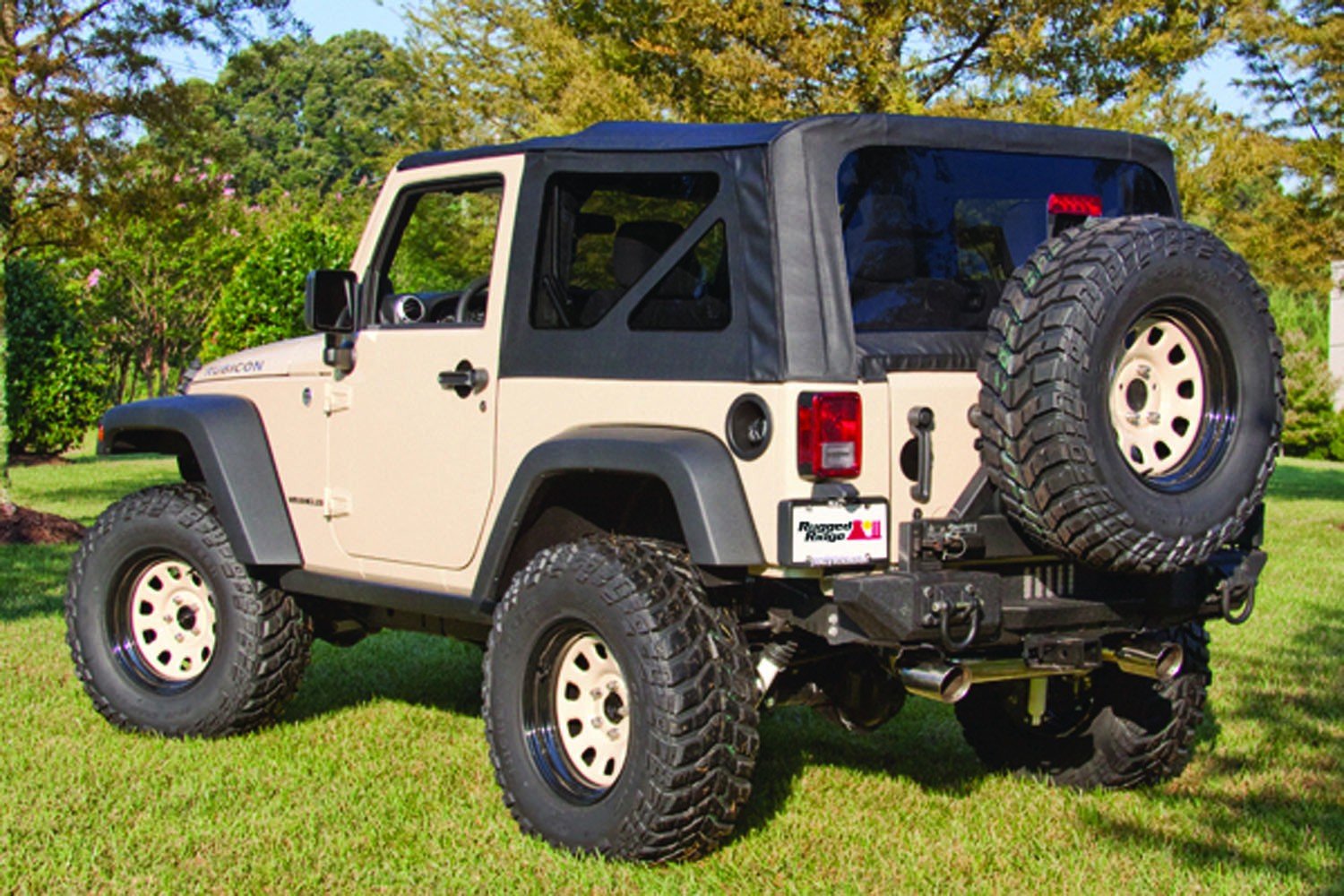Montana Soft Top, Black Diamond | Rugged Ridge | 13766.35 | Fits 2007-2009 Jeep Wrangler JK 2-Door