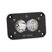 Baja Designs Flush Mount S2 Pro Black LED Auxiliary Light Pod (Driving Combo; Clear)