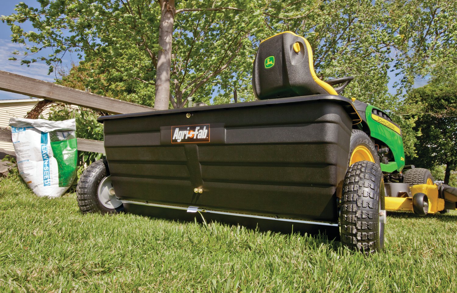 Tow-Behind Agri-Fab 45-0288 175 lb. Lawn & Garden Drop Spreader for Seed,Fertilizer, Salt, Ice Melt; Designed to Pull Behind Lawn & Garden Tractors