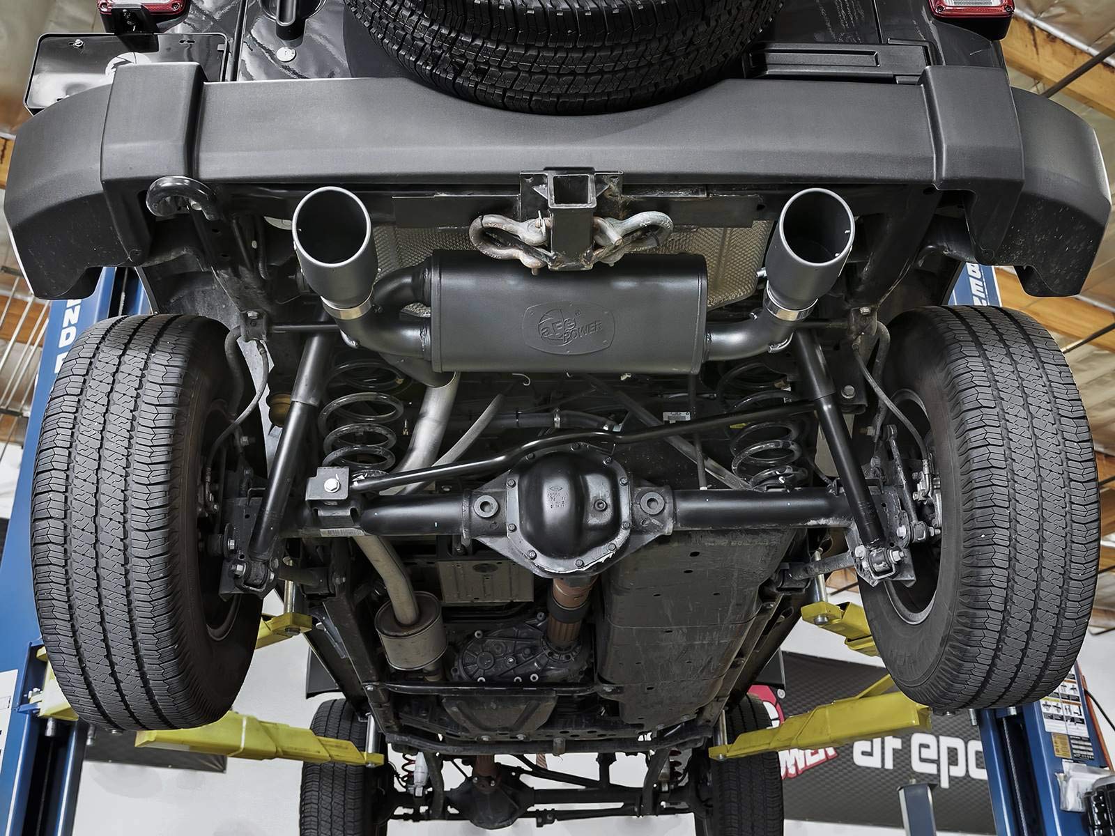 Rebel Series aFe Power 49-48061-B Axle-Back Exhaust System