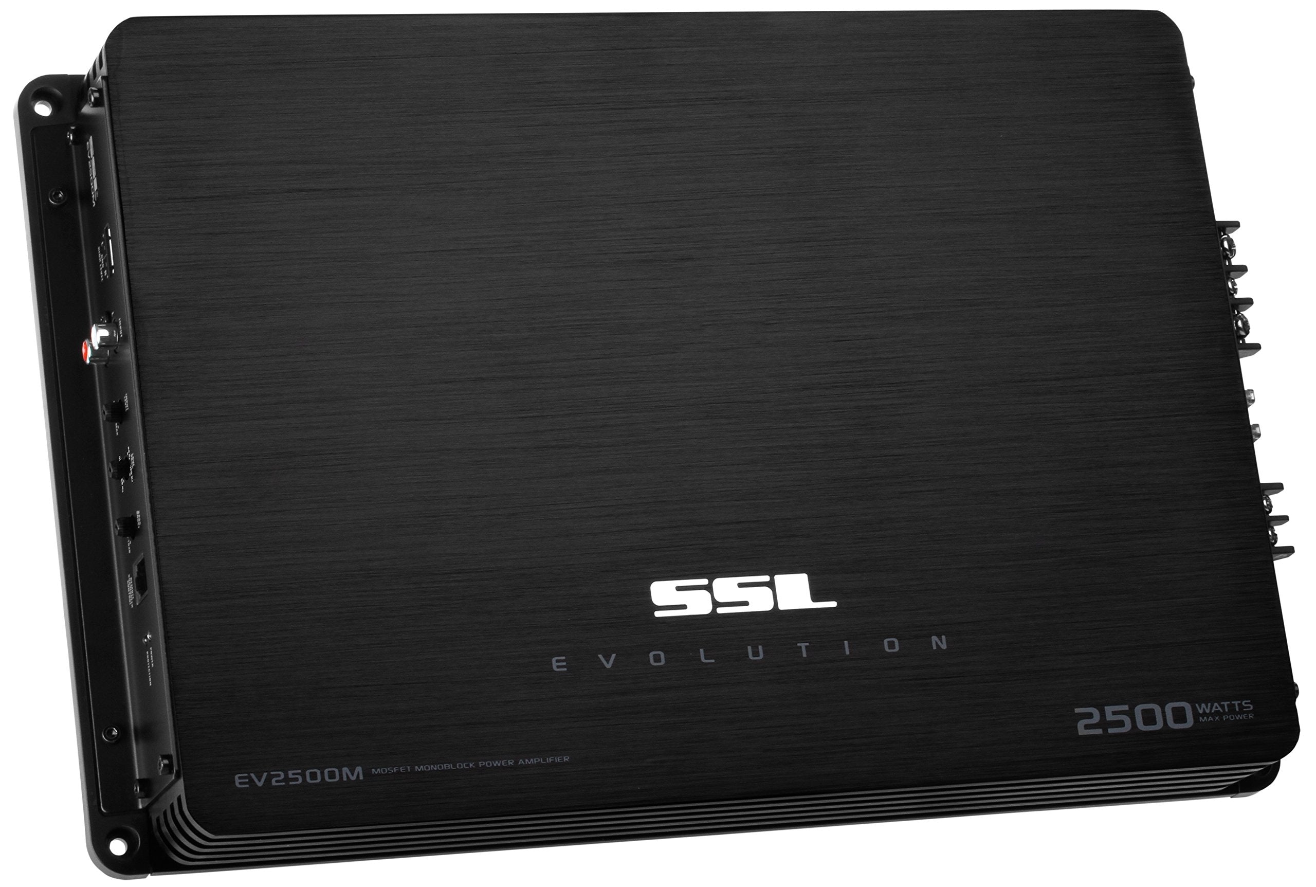 Evolution Sound Storm Laboratories EV2500M 2500 Watt, 2 Ohm Stable Class A/B, Monoblock, MOSFET Car Amplifier with Remote Subwoofer Control