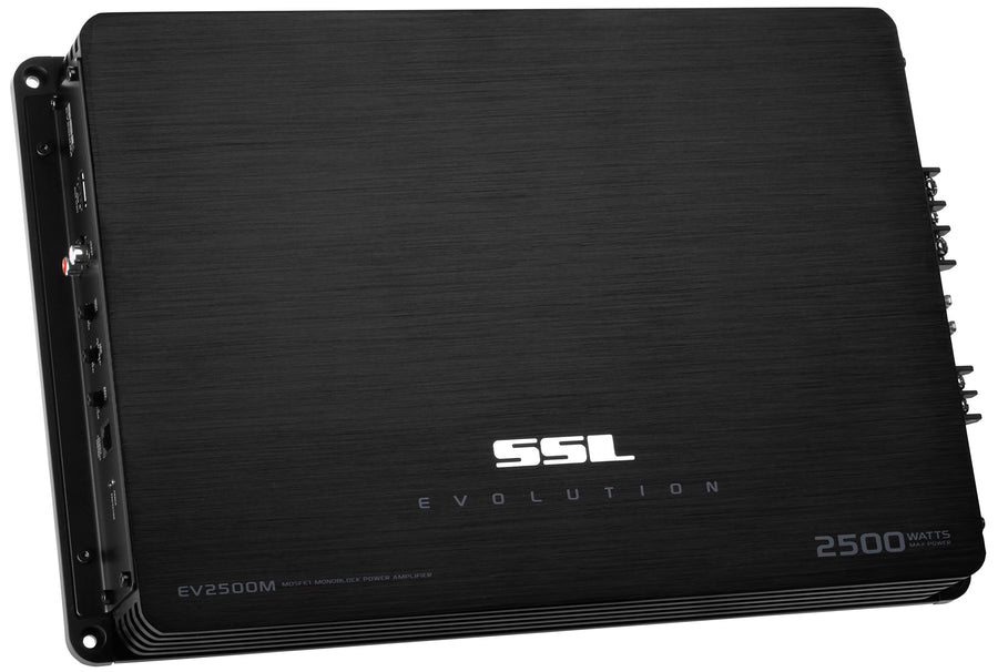 Evolution Sound Storm Laboratories EV2500M 2500 Watt, 2 Ohm Stable Class A/B, Monoblock, MOSFET Car Amplifier with Remote Subwoofer Control