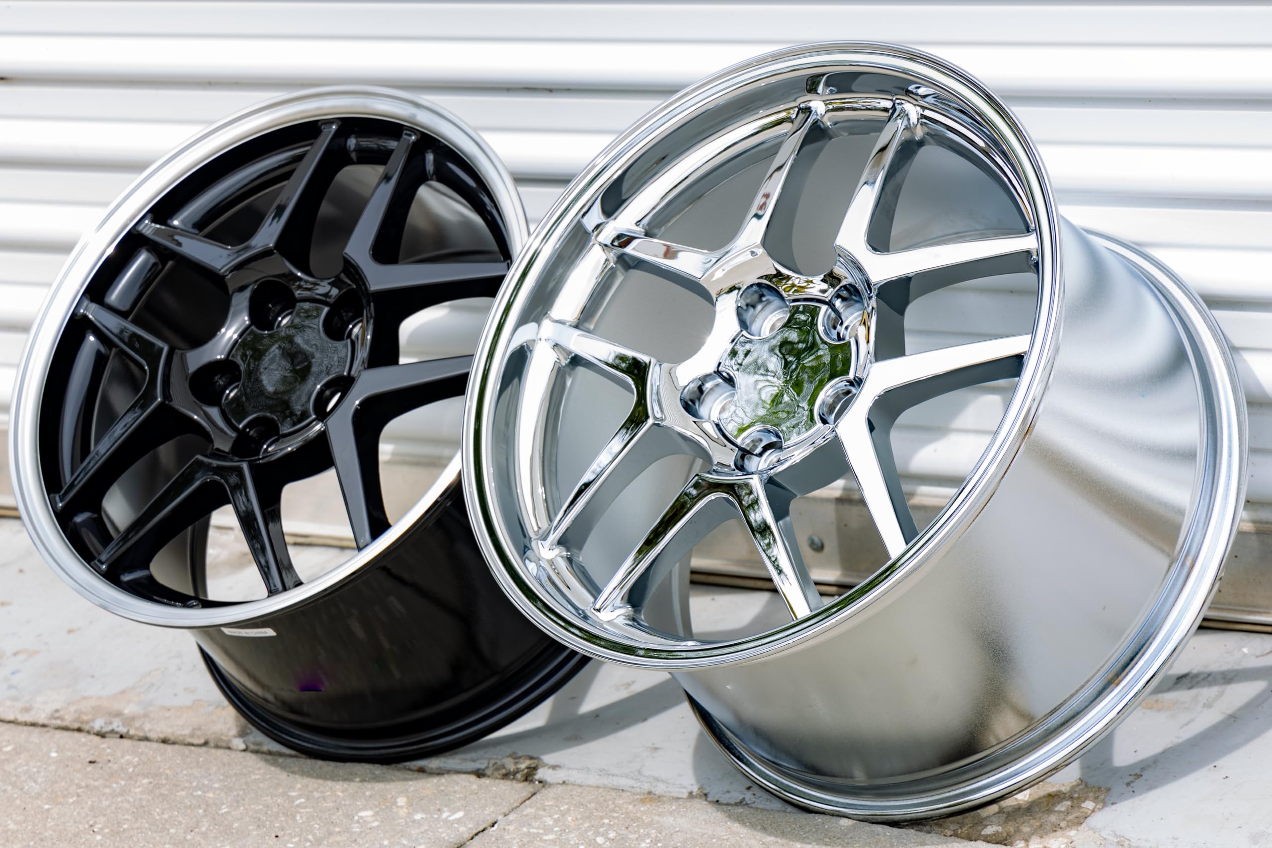 CV04 OE Wheels 18 Inch Rim Fits Corvette C5 Z06 Style 5x120.65 18x10.5 Chrome - Hollander 5124 (1)