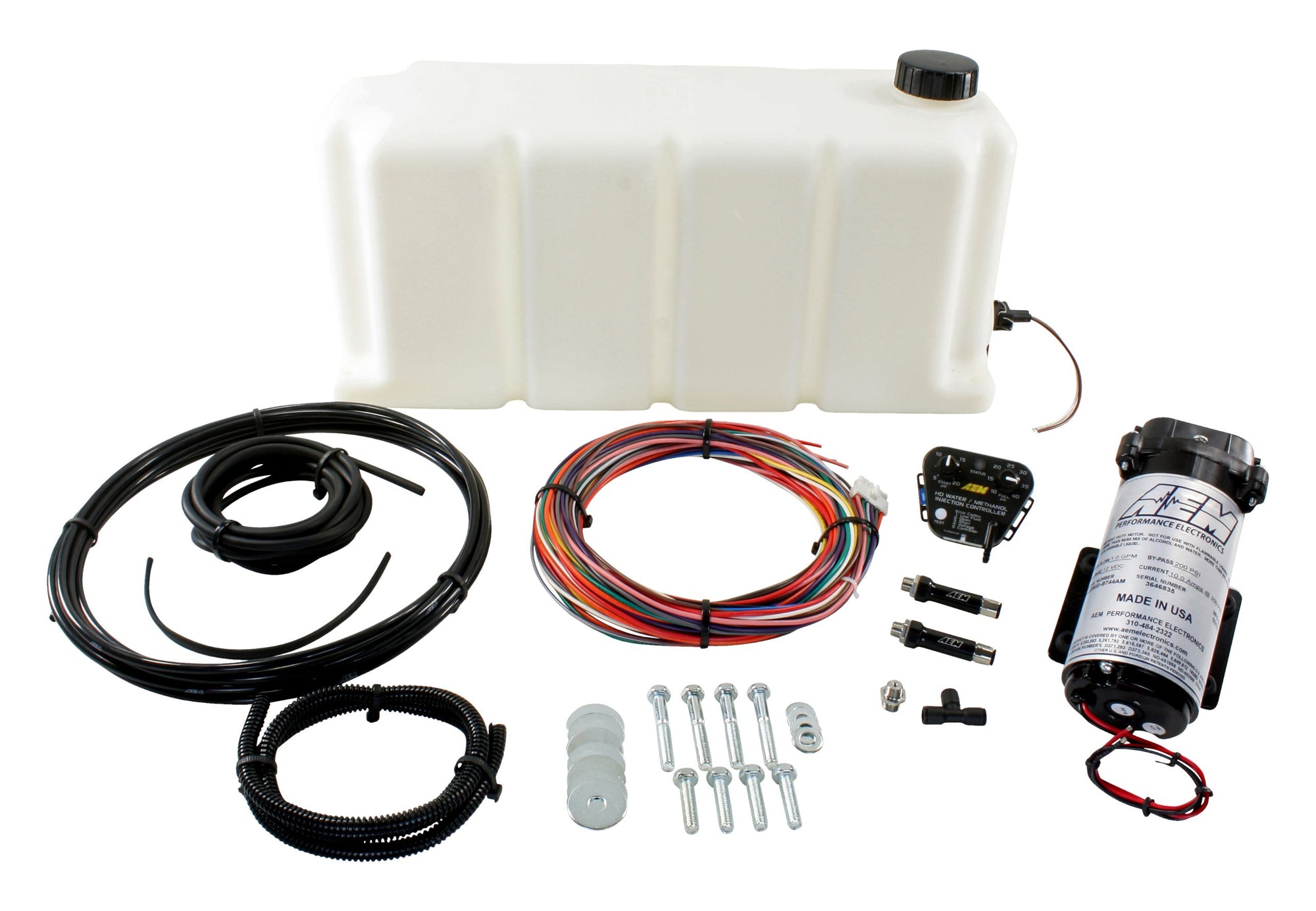 V2 AEM (30-3301) 5-Gallon Water/Methanol Injection Kit with HD Controller and Internal MAP Sensor
