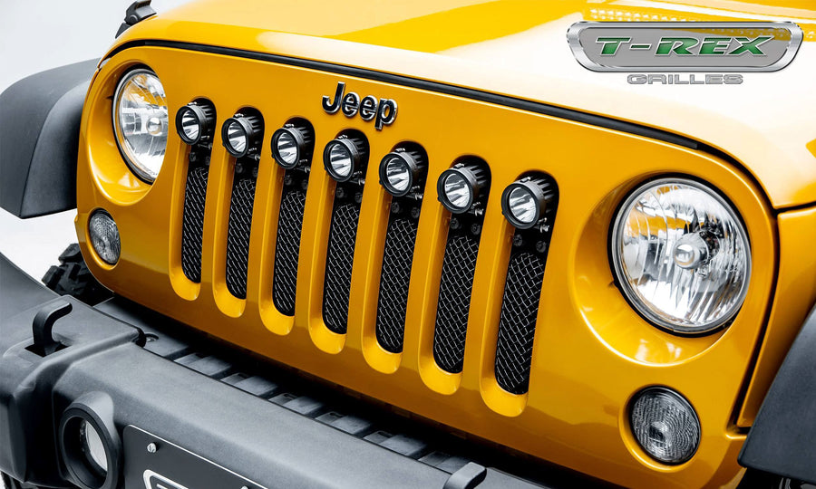 Stealth Torch Series T-Rex Grilles 6314841-BR Black Grille for Jeep Wrangler JK