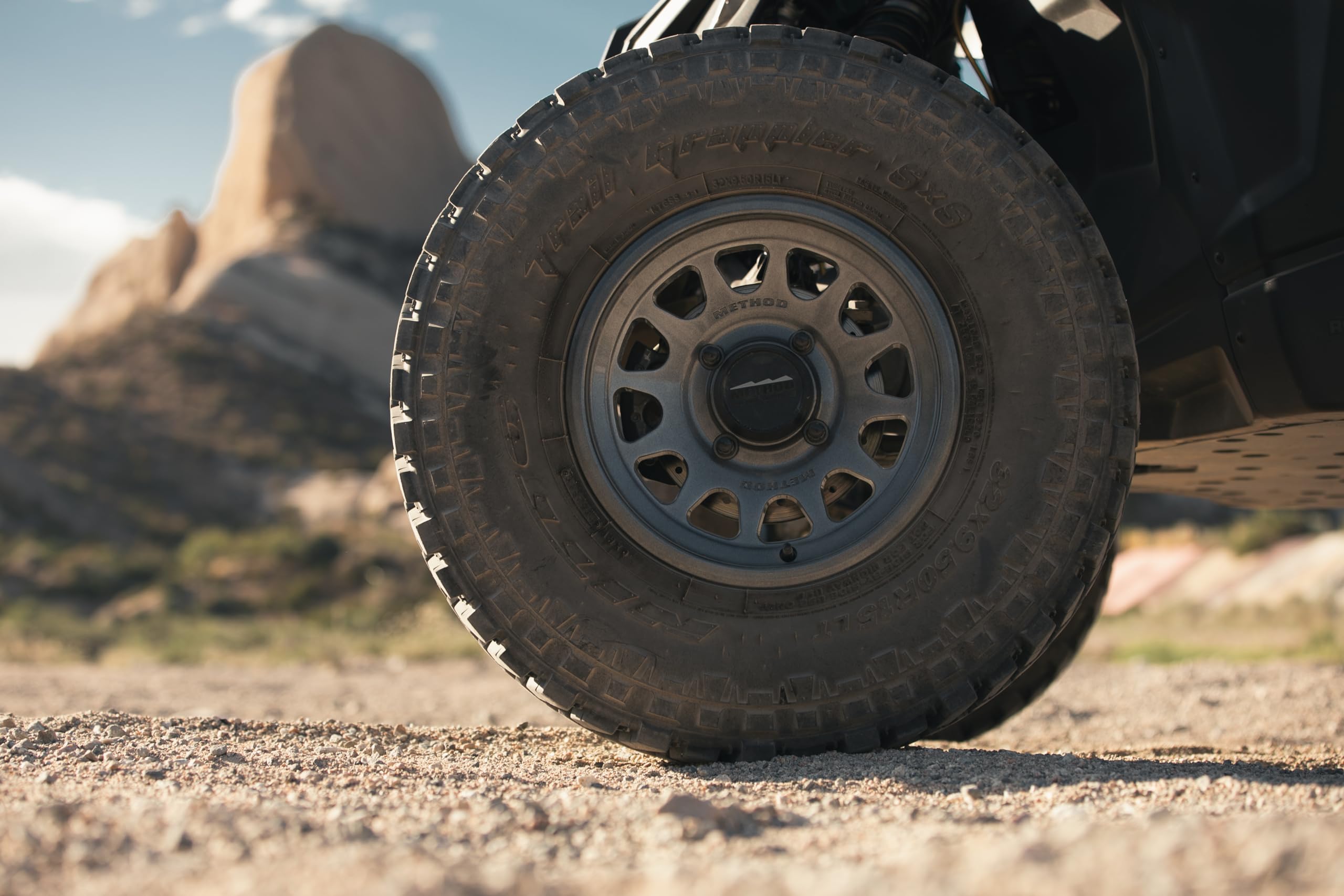 Method Race Wheel 15x10" UTV Bead Grip 4x136, 25mm offset 6.25" Backspace, MR414510471264