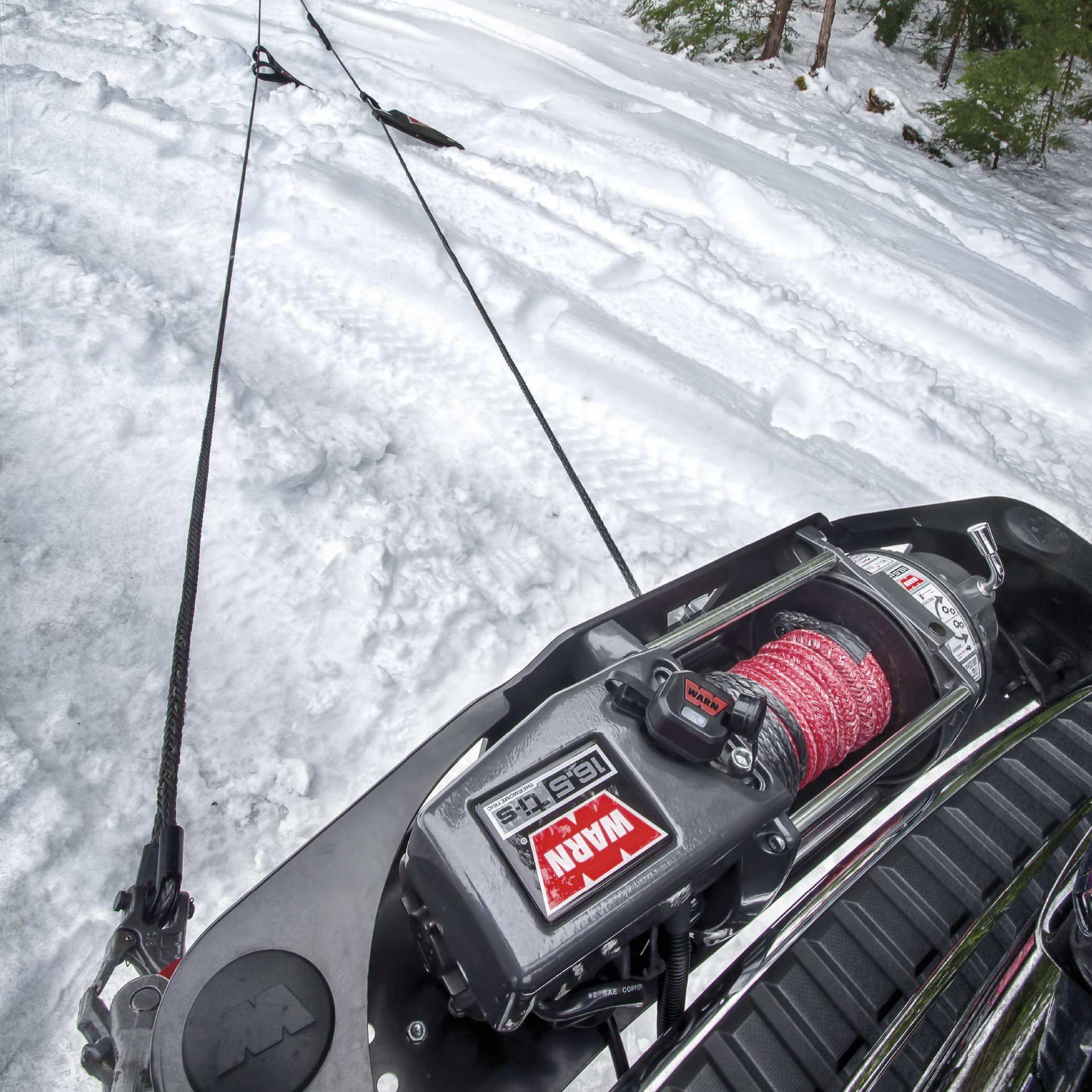 16.5ti-S WARN Heavyweight Winch – 16,500 lb Pulling Capacity, Synthetic Rope, Advanced Sealed Motor, Waterproof Design, All-Metal Gear Train for Off-Road Recovery & Industrial Use