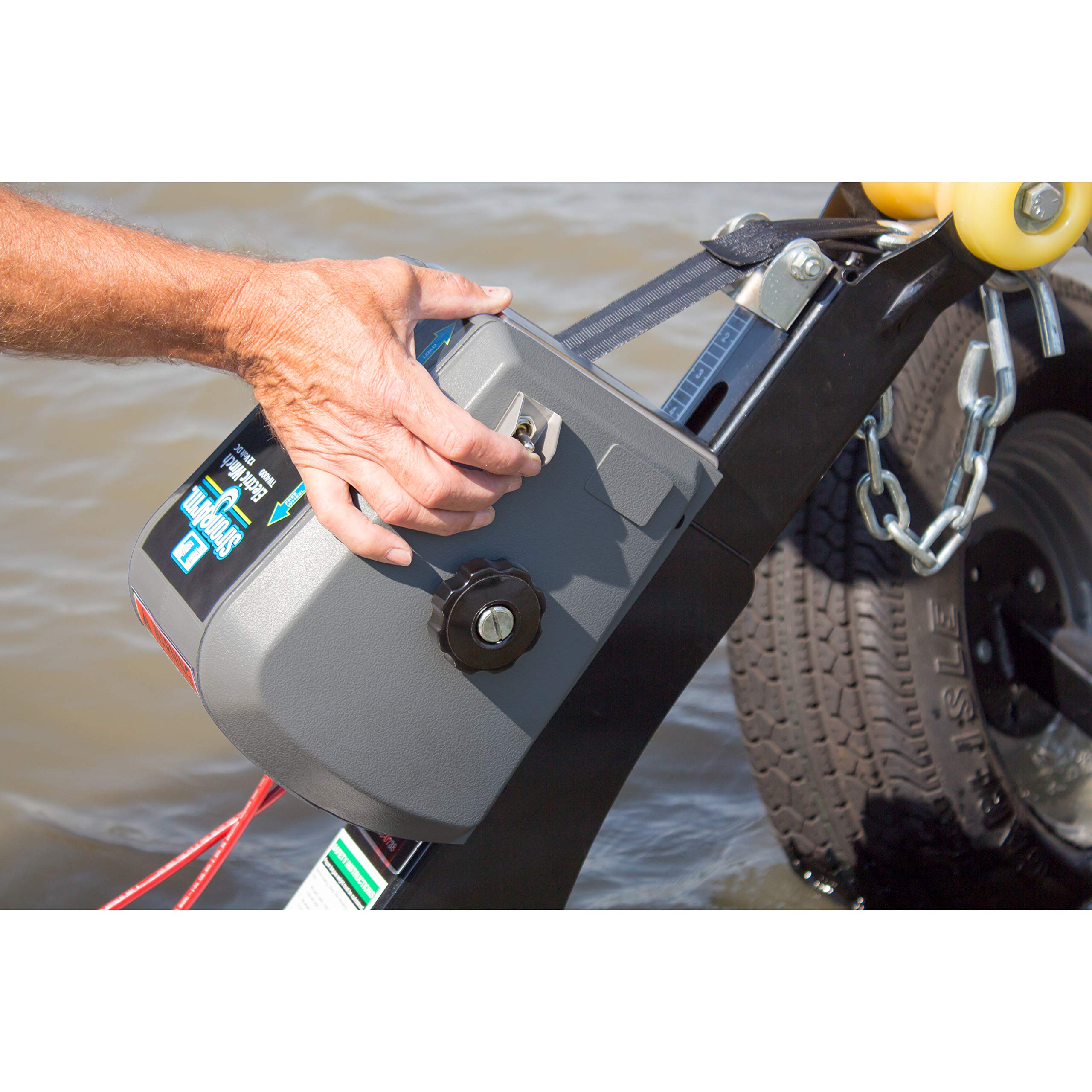 Electric Goldenrod Trailer Winch 1500LBS