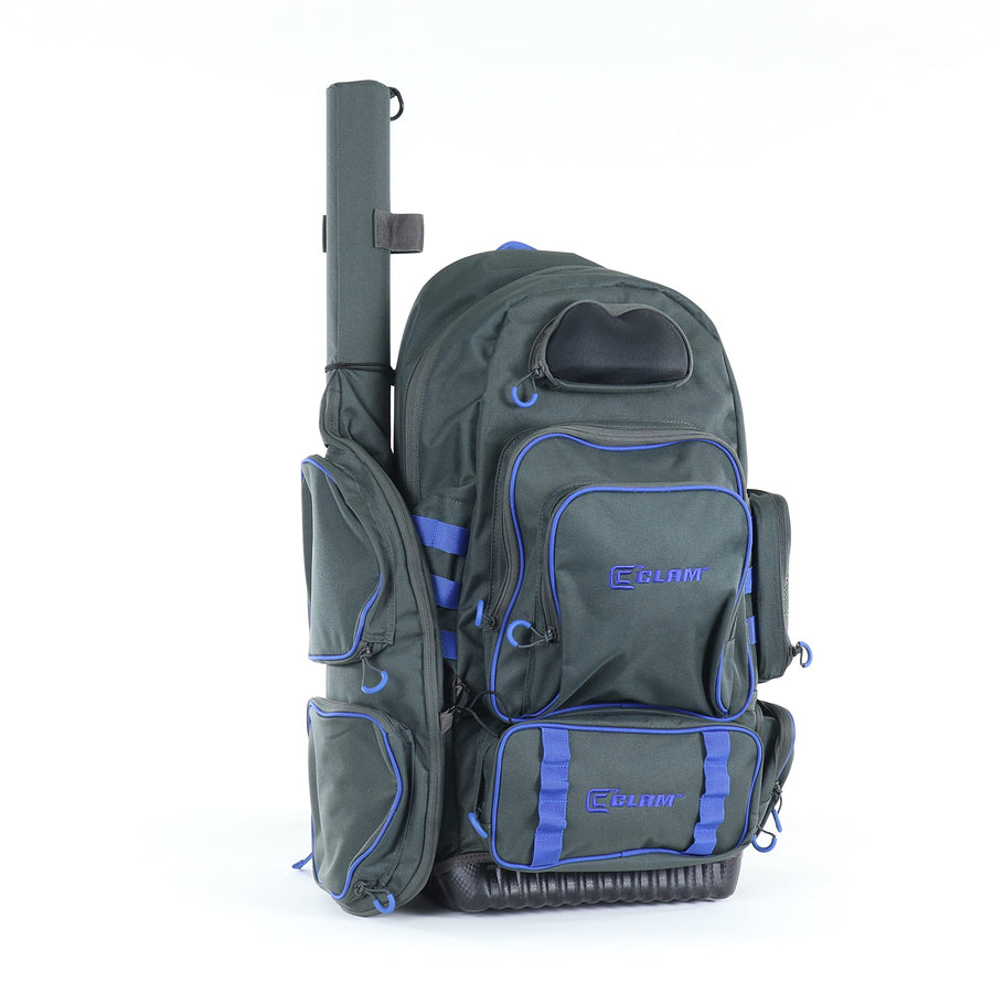 Ultimate Ice Fishing Backpack CLAM – Heavy-Duty 600D Shell, Rod & Tackle Storage, Fits Vexilar & Electronics for Ice Anglers