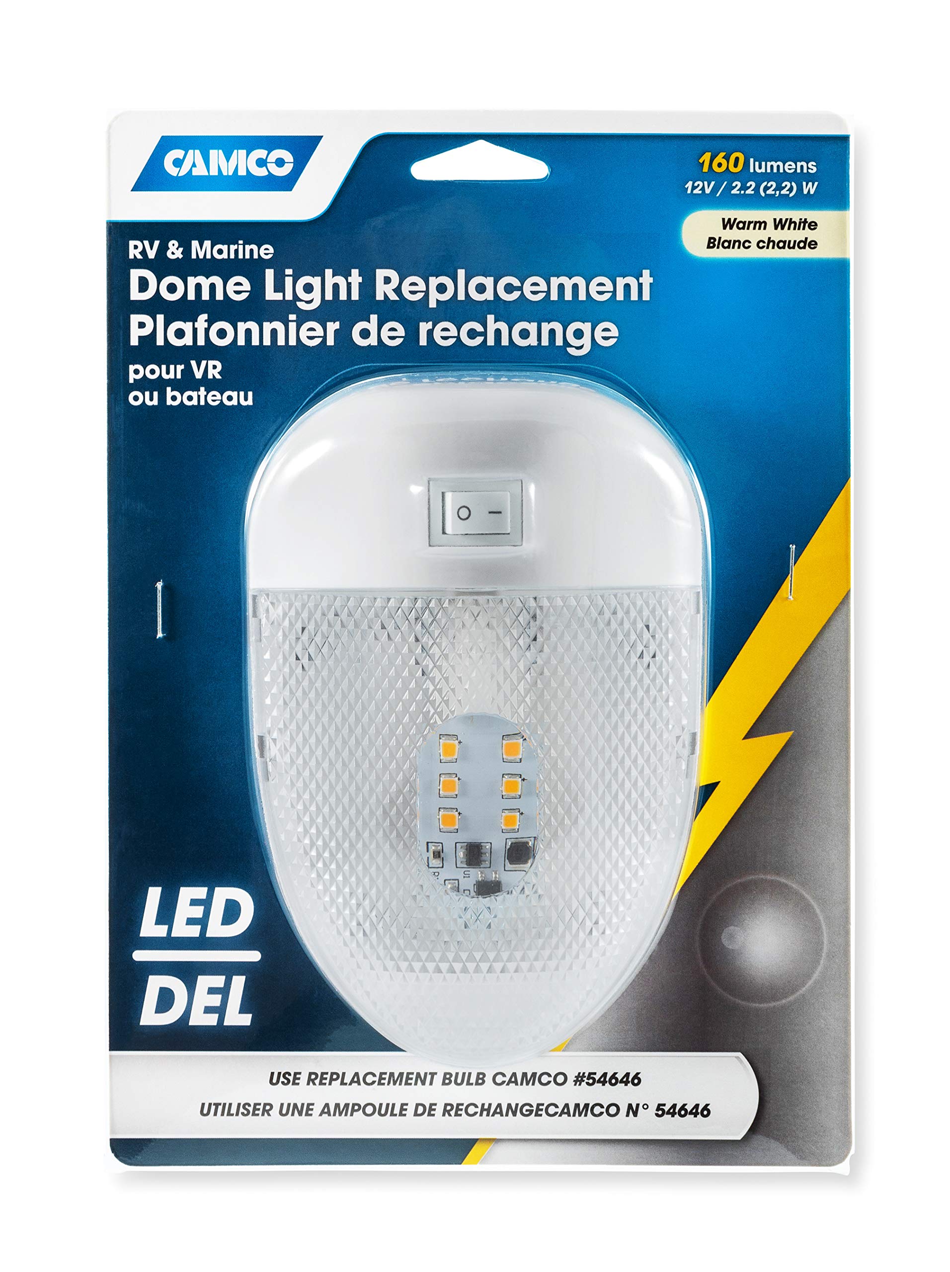 Replacement Camco 41331 LED Single Dome Light