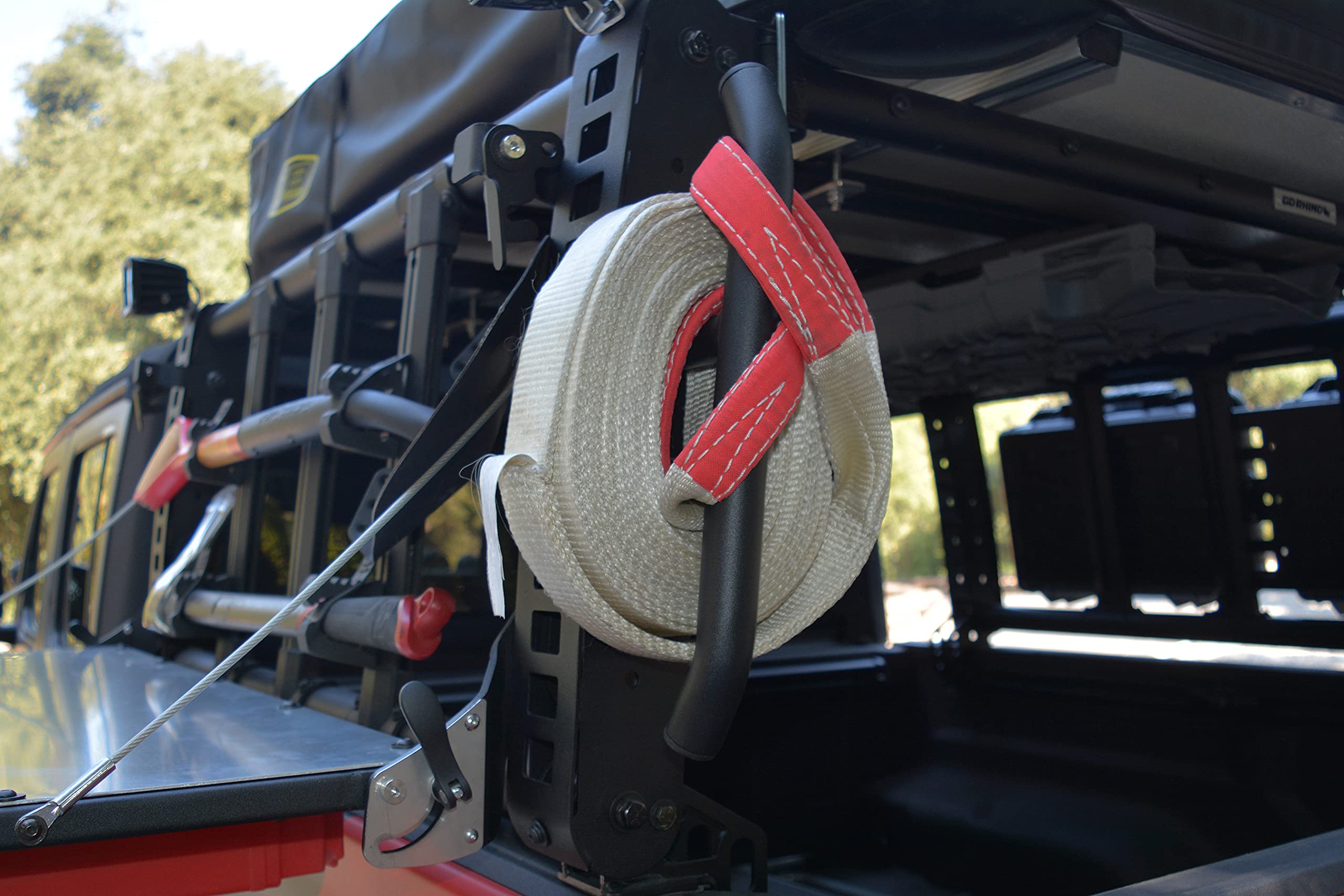 Go Rhino XRS Handles Reel (Pair) | Mild Steel, Textured Black | 5950100T | Fits The Go Rhino XRS Overlanding Xtreme Rack for Mid/Full-Sized Trucks (5950000T, 5951000T, 5952000T)