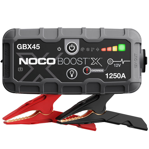 NOCO Boost GBX45 X: 1250A UltraSafe Jump Starter – 12V Lithium Battery Booster Pack, Portable Jump Box, Power Bank & Jumper Cables - for 6.5L Gas and 4.0L Diesel Engines