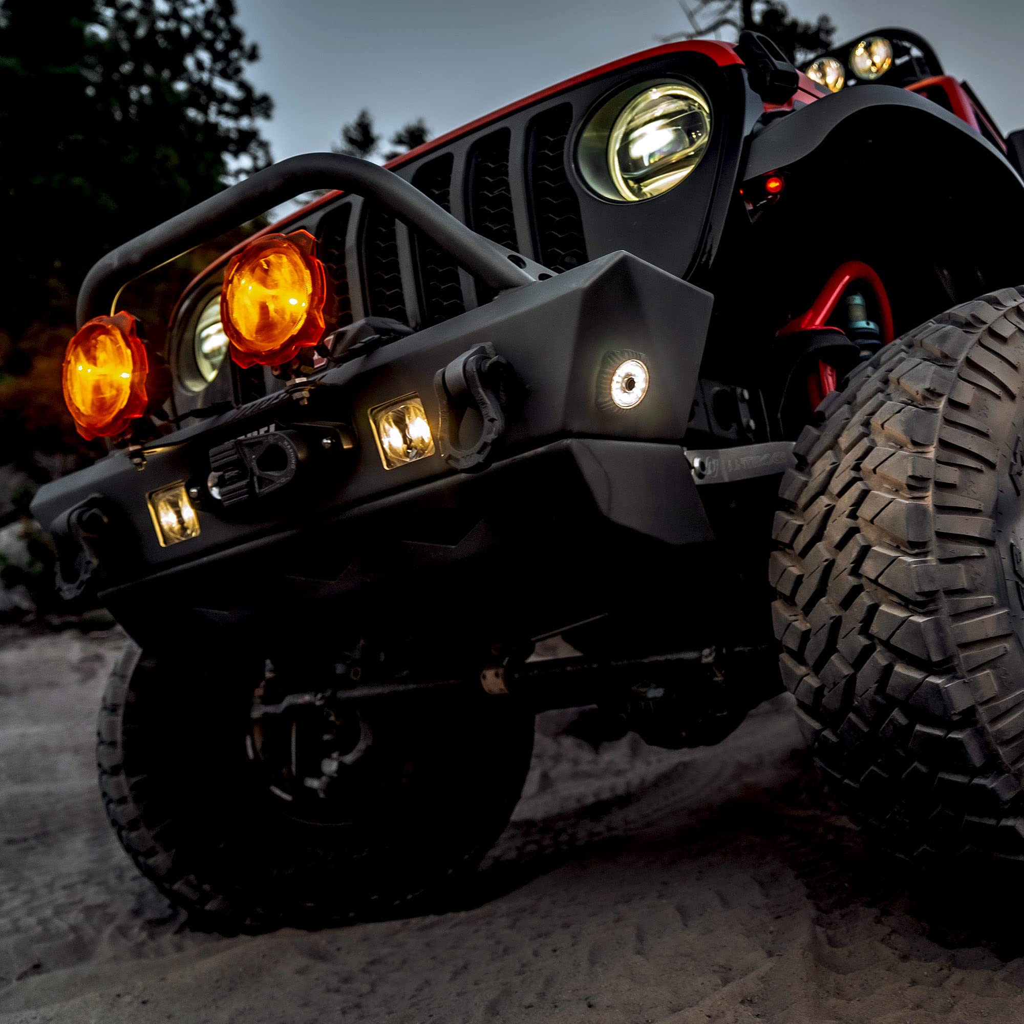 Rock Light - Cyclone V2 LED - 6-Light System - Clear - 5W Flood Beam