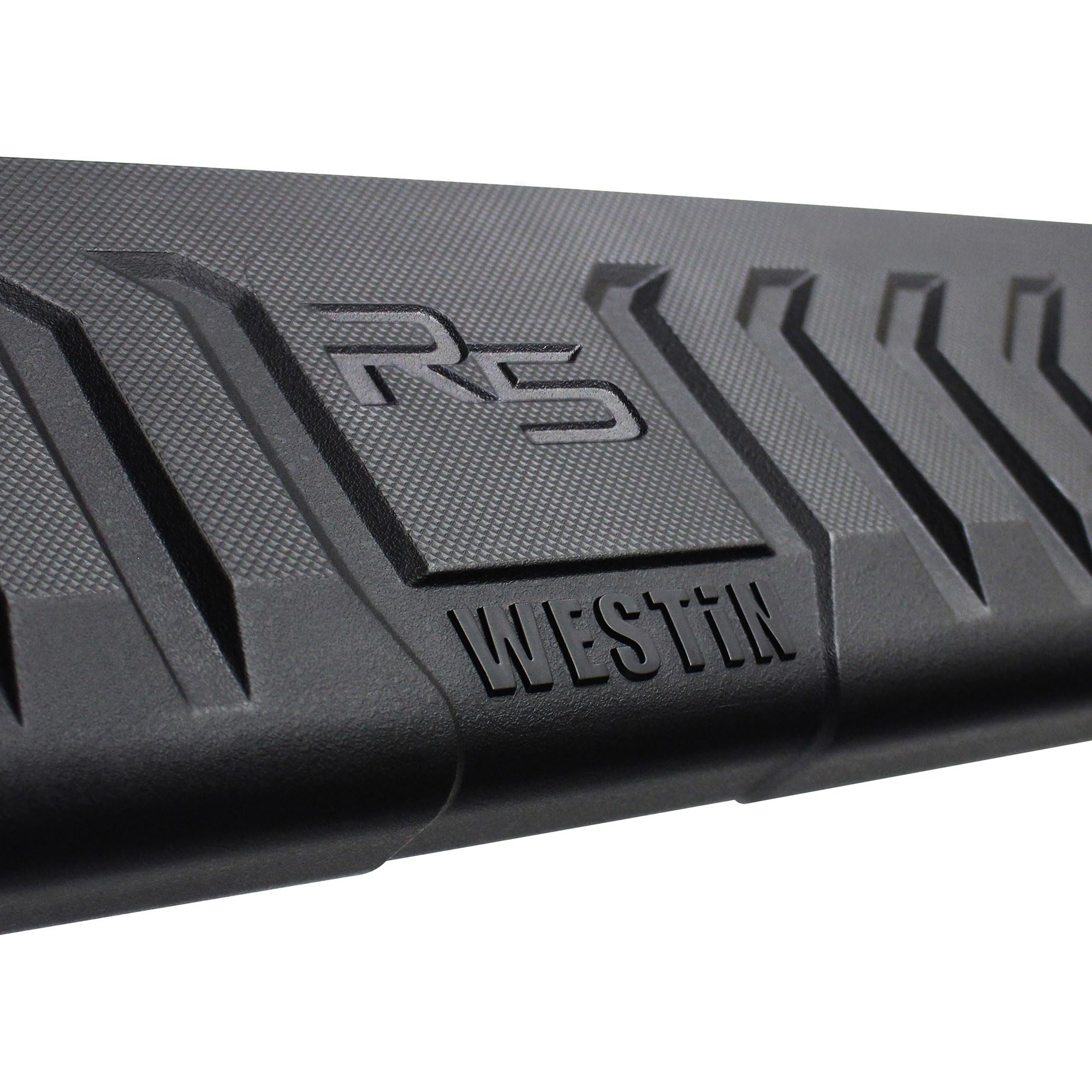 28-534700 Westin R5 Wheel to Wheel Modular Nerf Bars fits 2019-2024 Ram 1500 Crew Cab 5'7" Bed (Exc 2019-2023 1500 Classic) Polished Pair