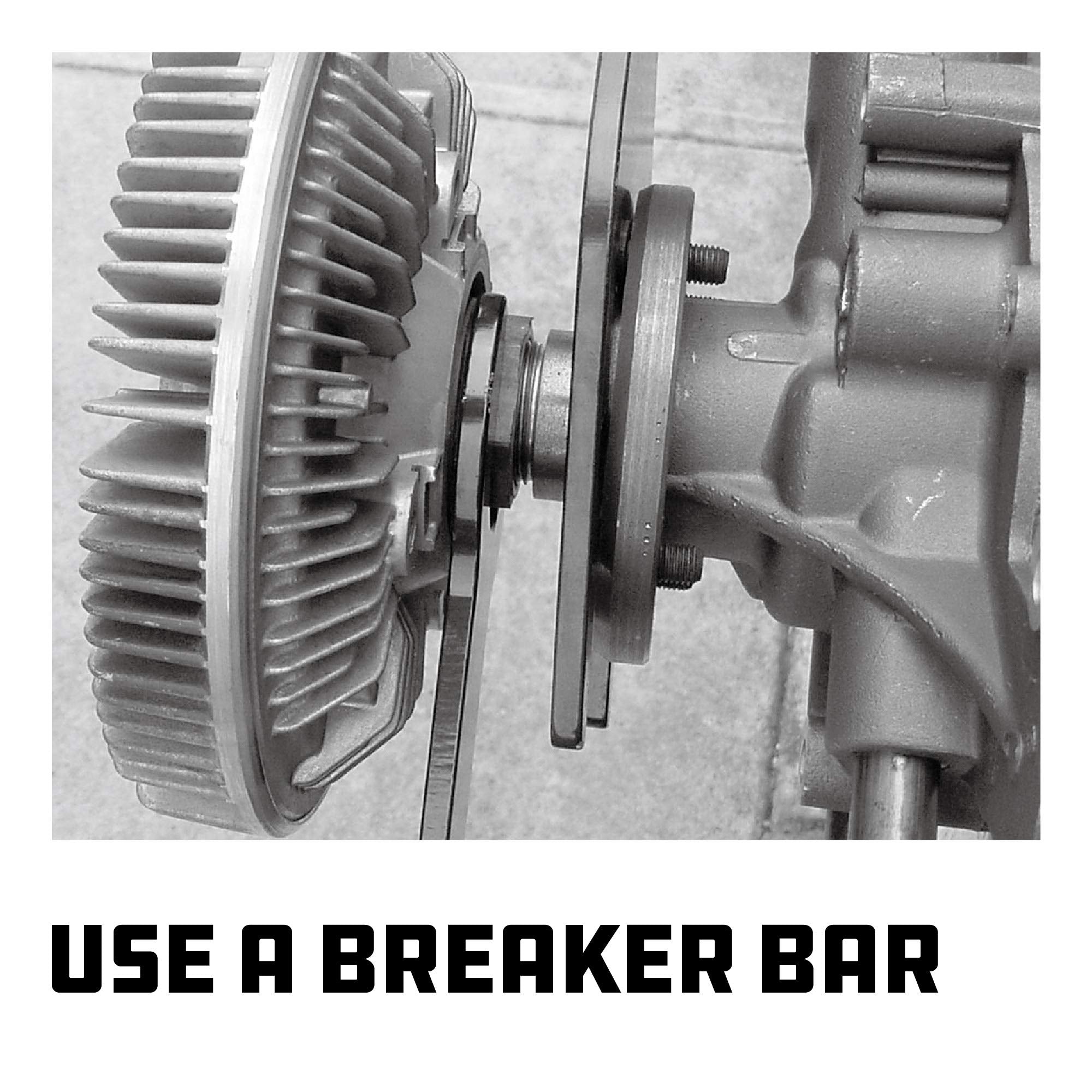 Powerbuilt Master Wrench Clutch Fan Set, Remove and Install Tools for AC Clutches, Air Conditioning System Components, Pulley Holing Tool, Storage Case - 647759