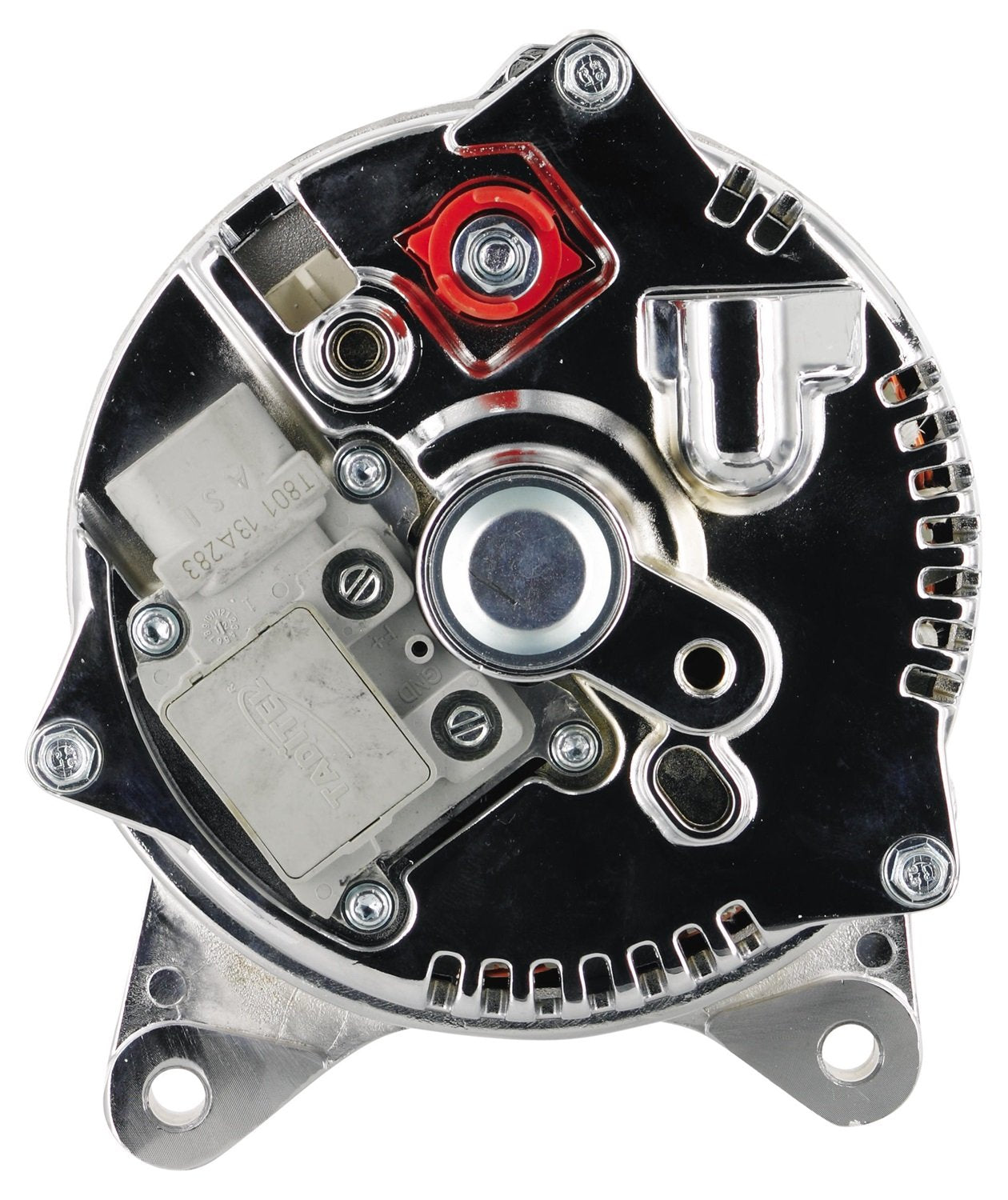 Alt Ford Powermaster 3G Chrome 200A 6 grv Pulley Large Frame V MTG OE Only VR