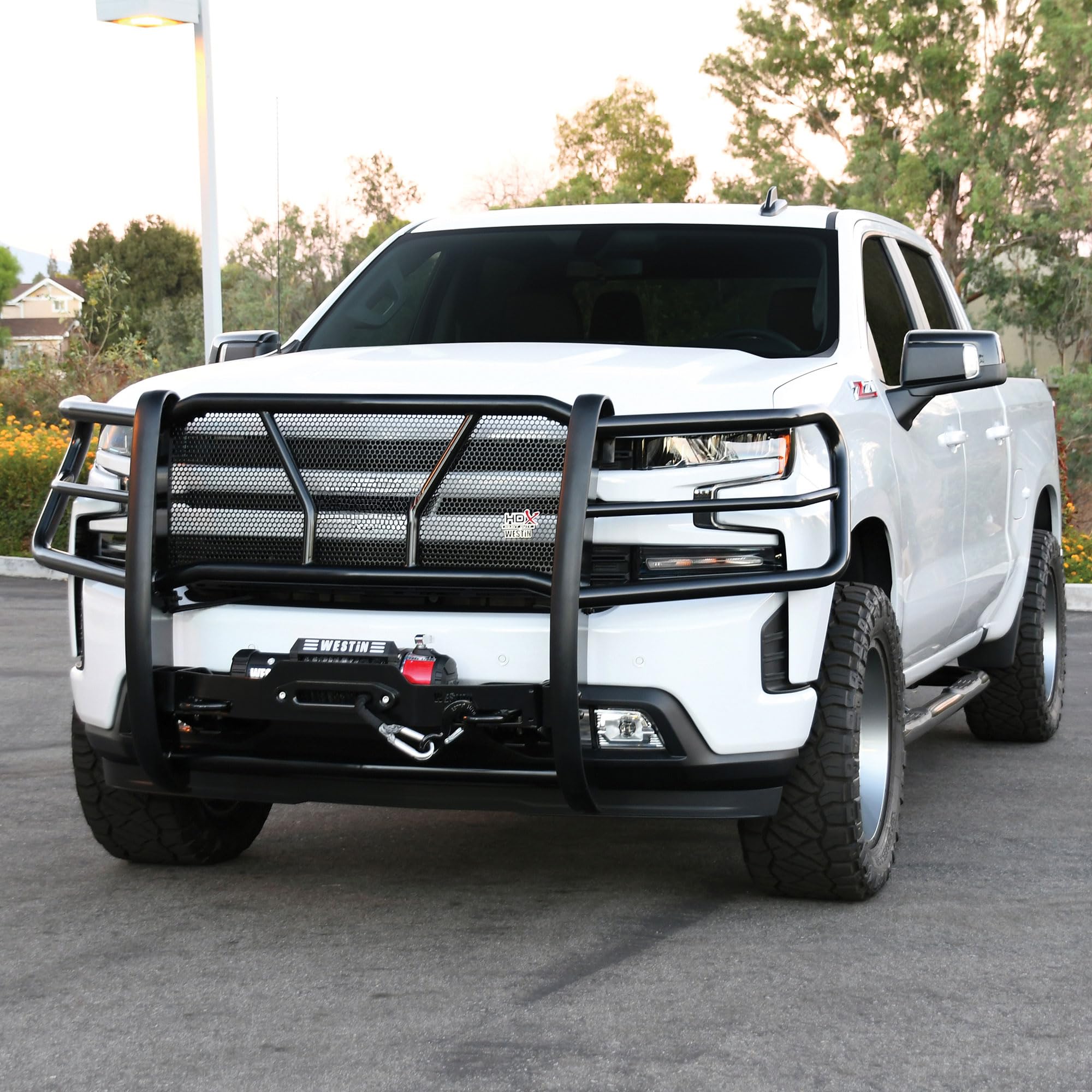57-93955 Westin HDX 1-Piece Winch Mount Grille Guard fits 2019-2026 Silverado 1500 2022 Silverado 1500 LTD (Exc ZR2 and 2019 LD) (Exc Diesel)