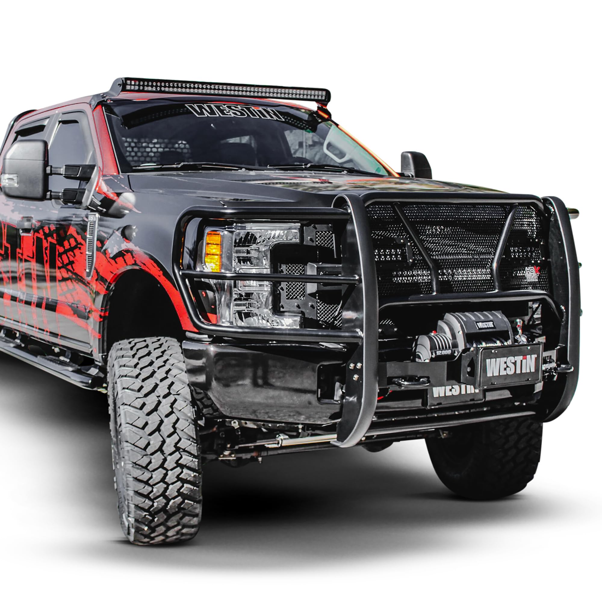 57-93905 Westin HDX 1-Piece Winch Mount Grille Guard fits 2017-2019 F250 F350