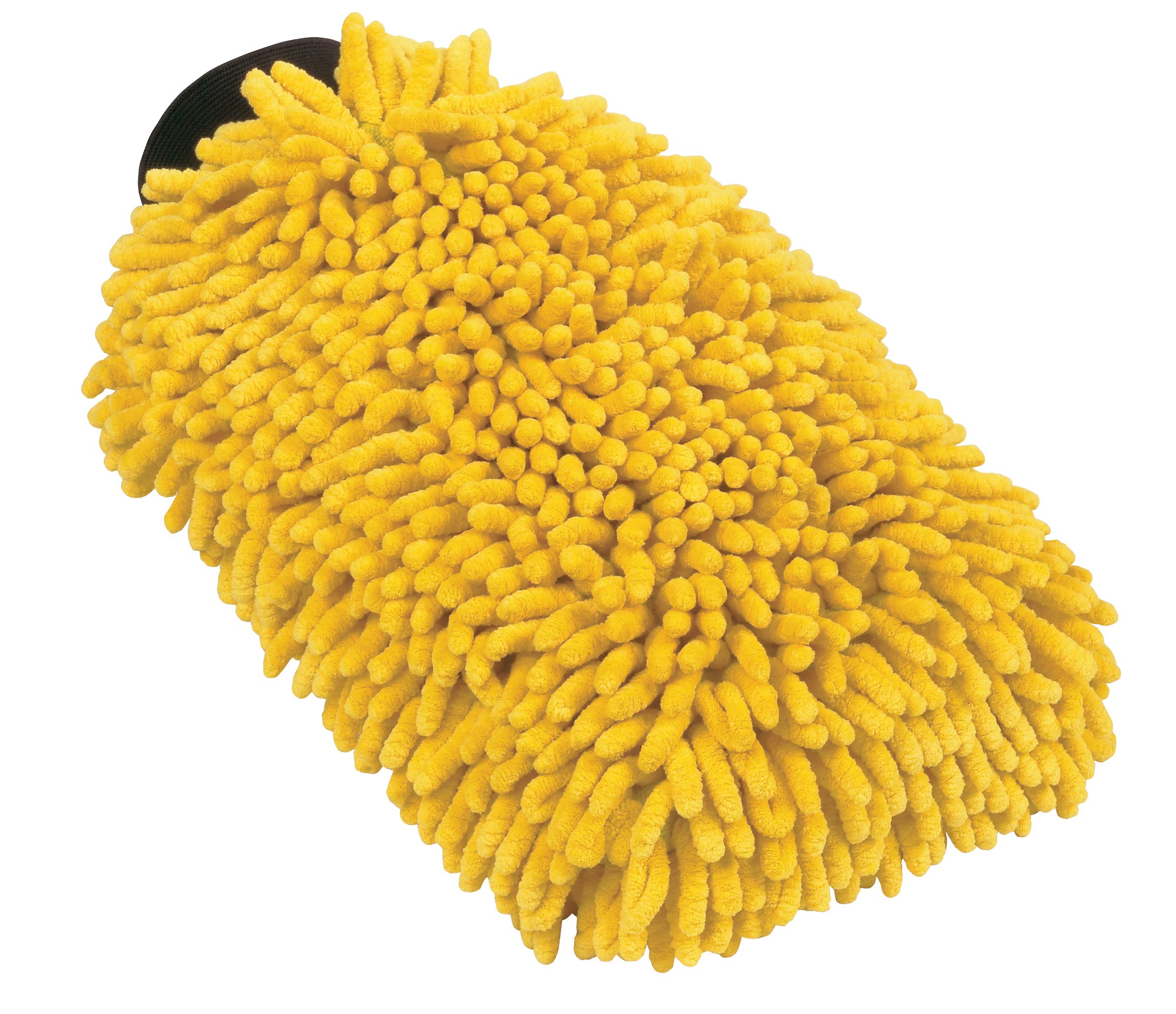 Long Carrand Chenille Microfiber Car Wash Mitt, Yellow 40309