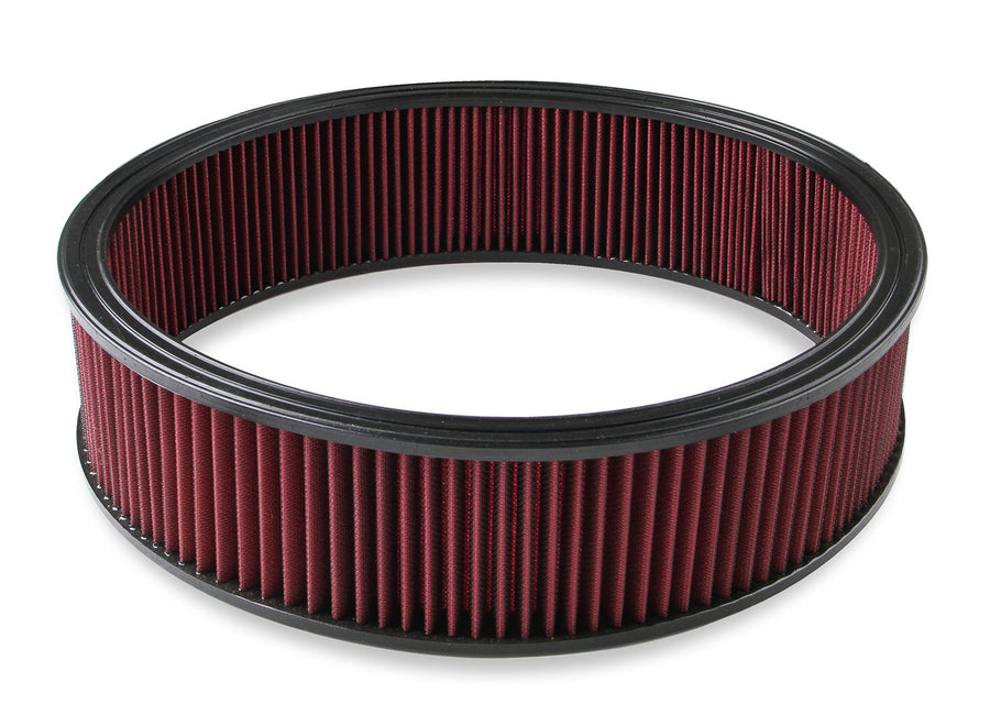 Air Filter Holley 220-40 - Replacement - 16 in. x 4 in. - Red Washable Gauze Filter