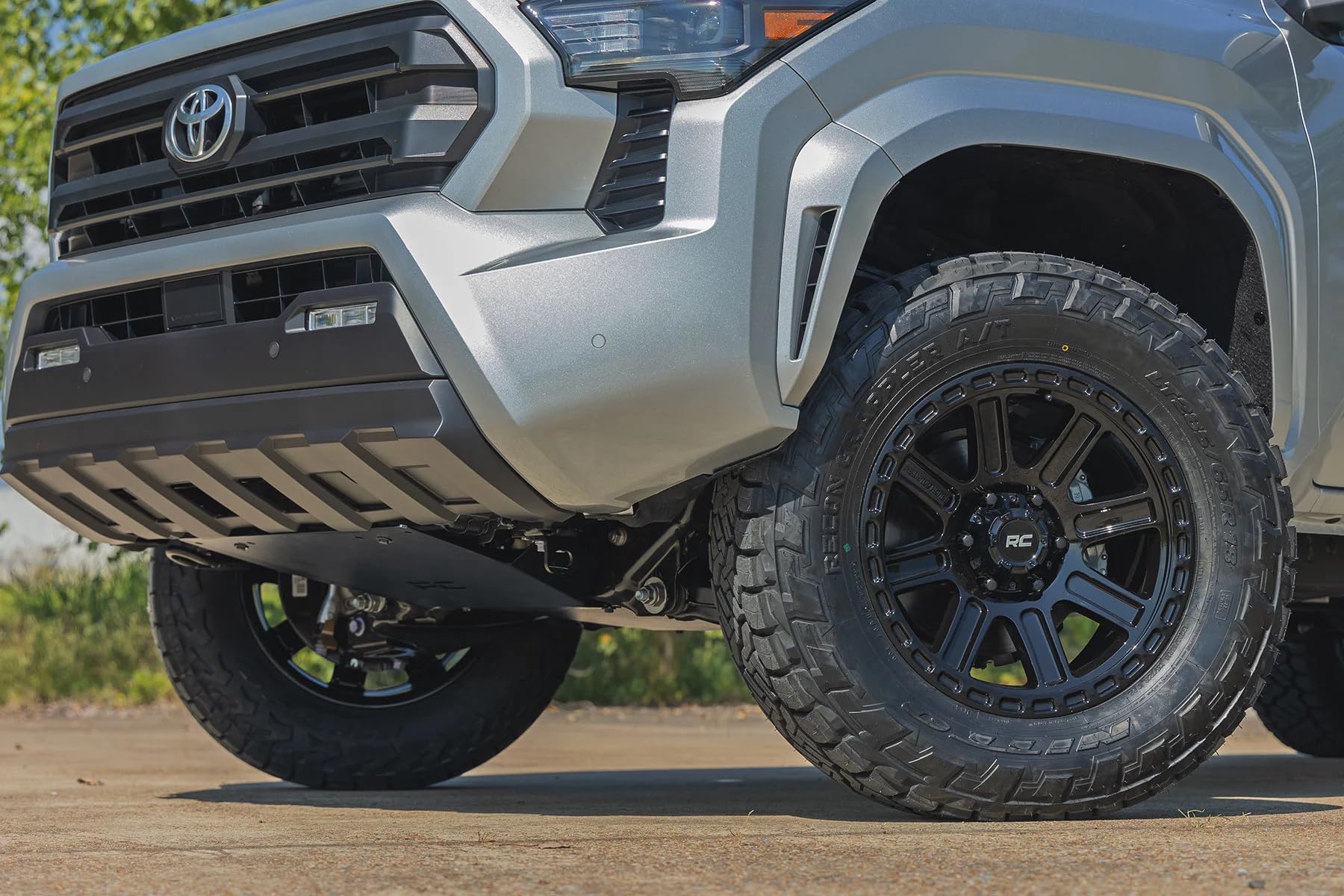 Front Skid Plate Kit Rough Country for Toyota Tacoma 4WD (2024-2025) - Skid & Differential Plates, Easy Bolt-on Install