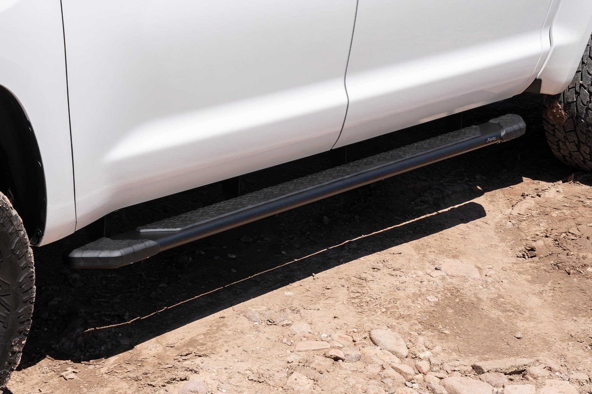 Raptor Series Steps Running Boards 5in Treadsteps Black Aluminum Compatible with 07-21 Tundra CrewMax