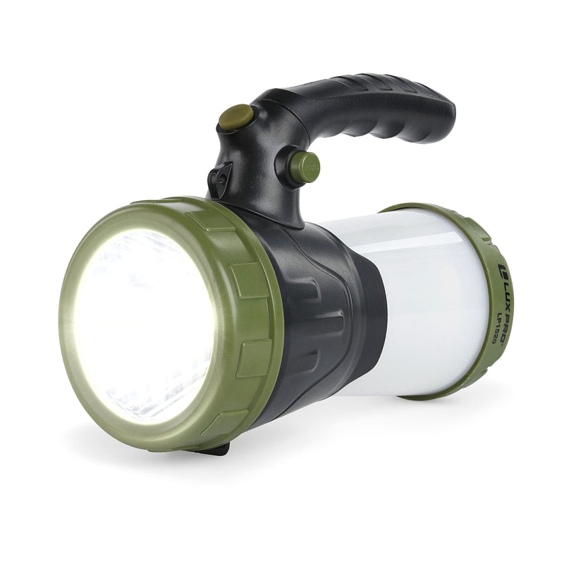 Rechargeable LUXPRO LP1520 LED Multi-Mode 600 Lumen Spotlight Lantern, with USB Cable and Power Station