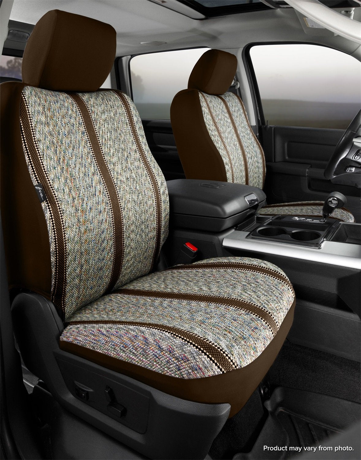 Brown FIA TR43-4 Front Mid Back Truck Bucket Seat Cover