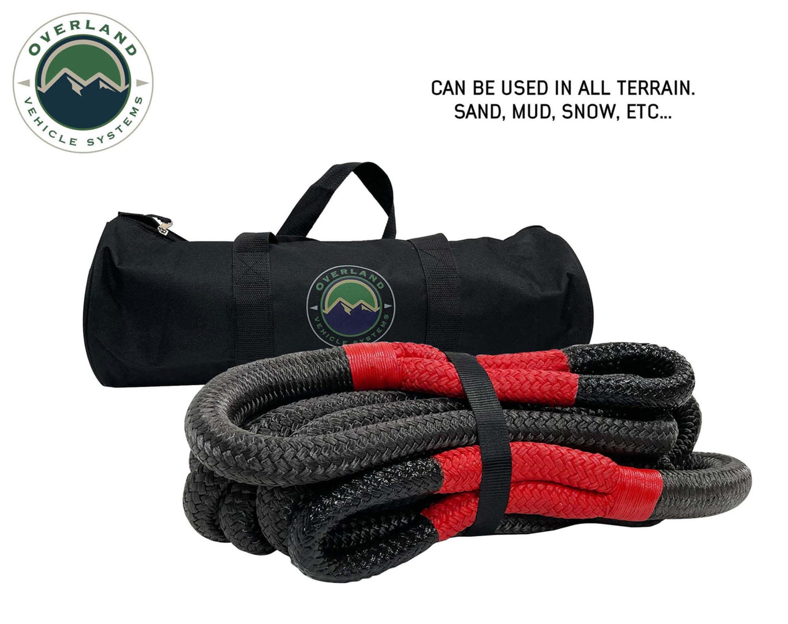 Kinetic Recovery Rope Overland Vehicle Systems Brute with 30% Stretch Storage Bag (7/8" Thick - 20 ft. Long)