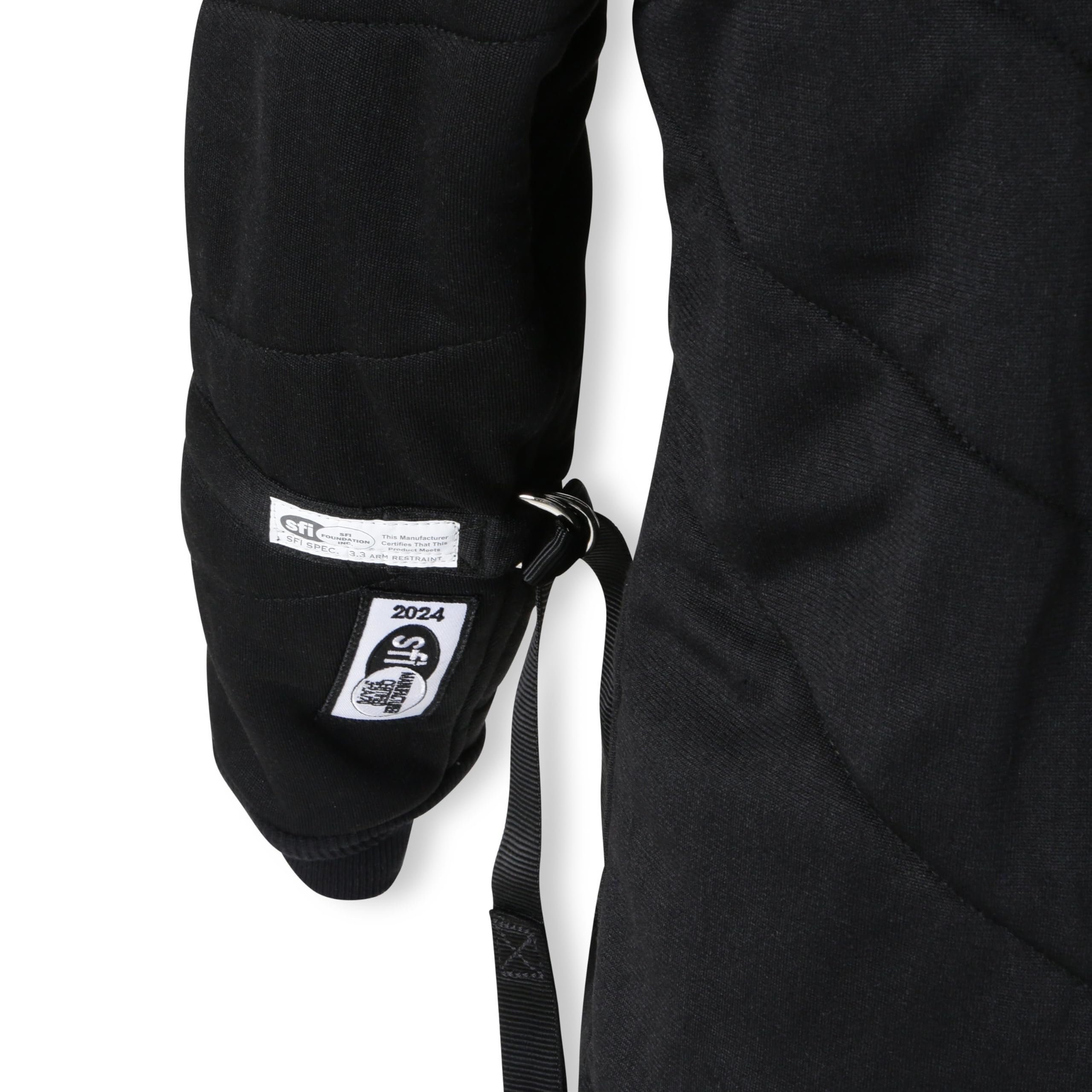 Simpson Racing 4902354 Drag 5G SFI 15 Jacket w/arm restraints Black LG
