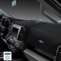 DashMat Limited Edition 62162DF24-01-25 - Ford Black Polyester Custom Dash Cover