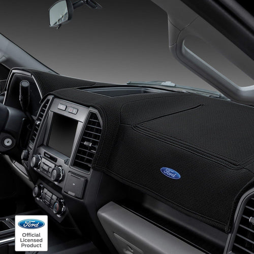 DashMat Limited Edition 62162DF24-01-25 - Ford Black Polyester Custom Dash Cover